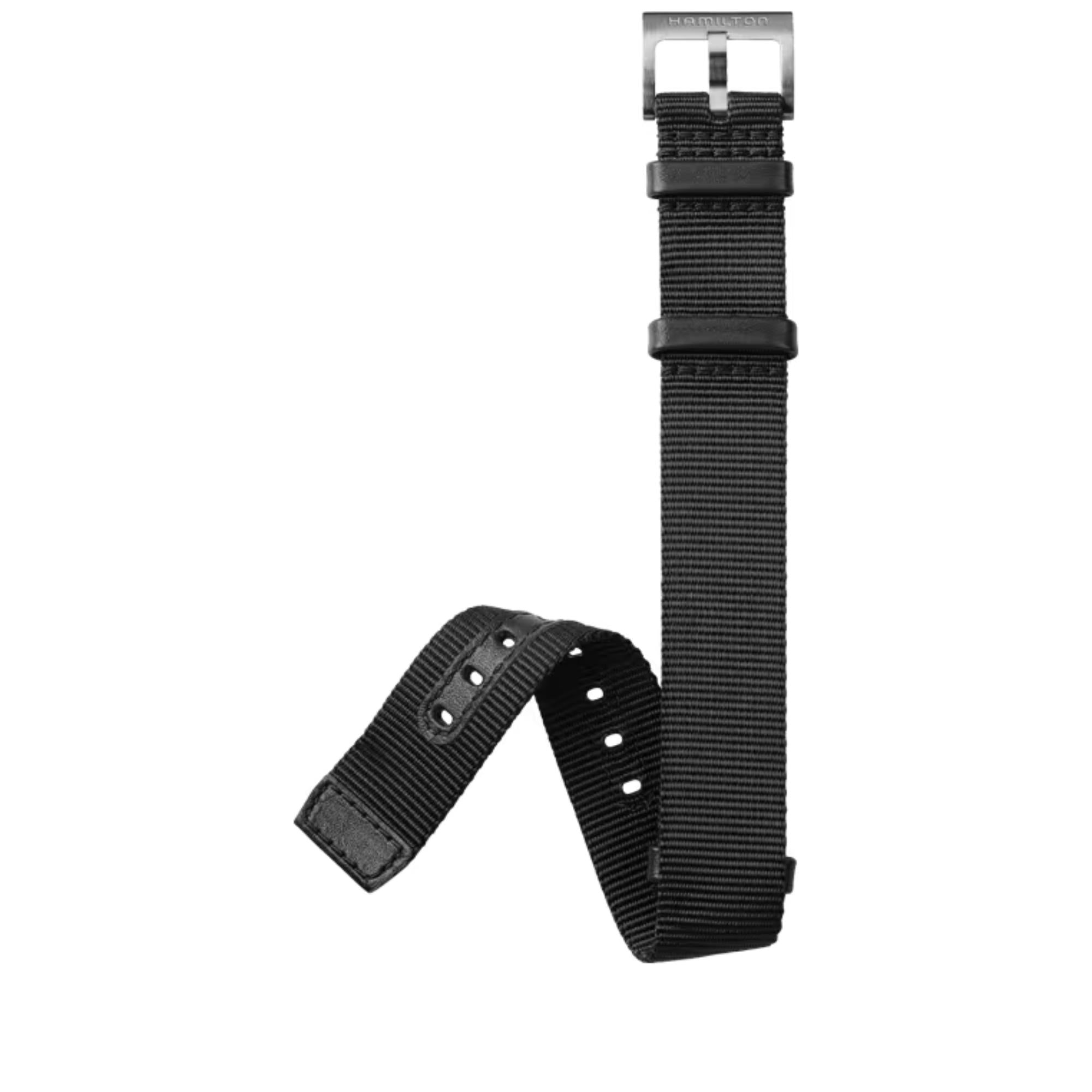 Hamilton Khaki Field Black NATO Textile Strap Standard H600682104