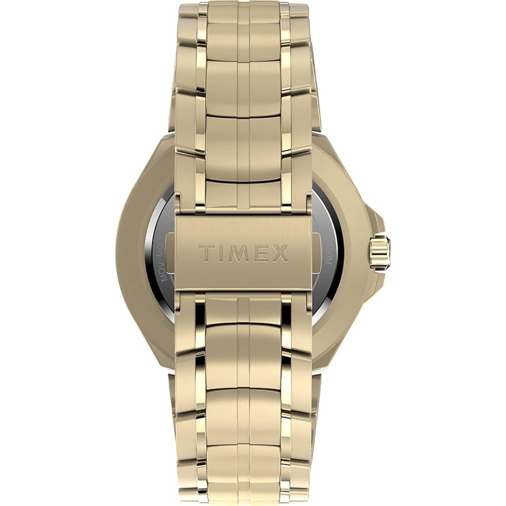 Timex City 44mm Black Dial Steel Mens Quartz TW2V39800