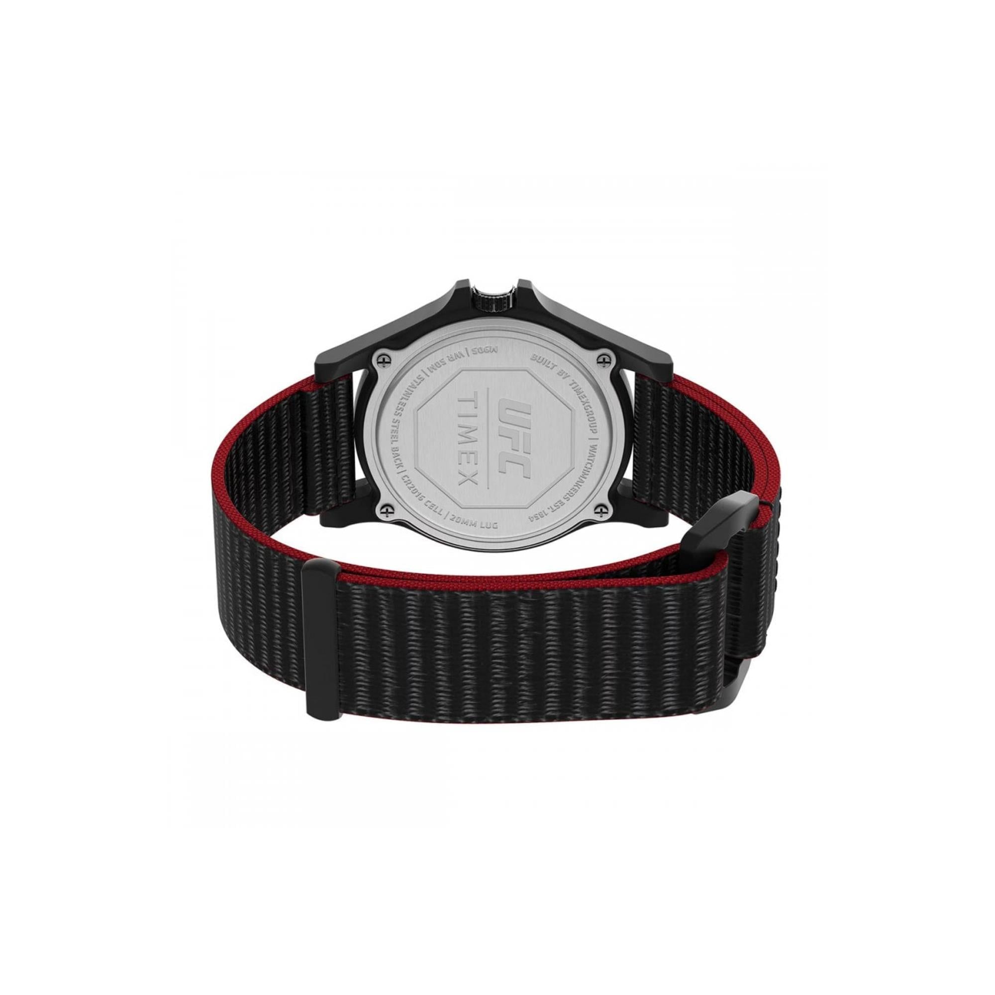 Timex UFC 40mm Black Dial Fabric Mens Quartz Watch TW2V55000