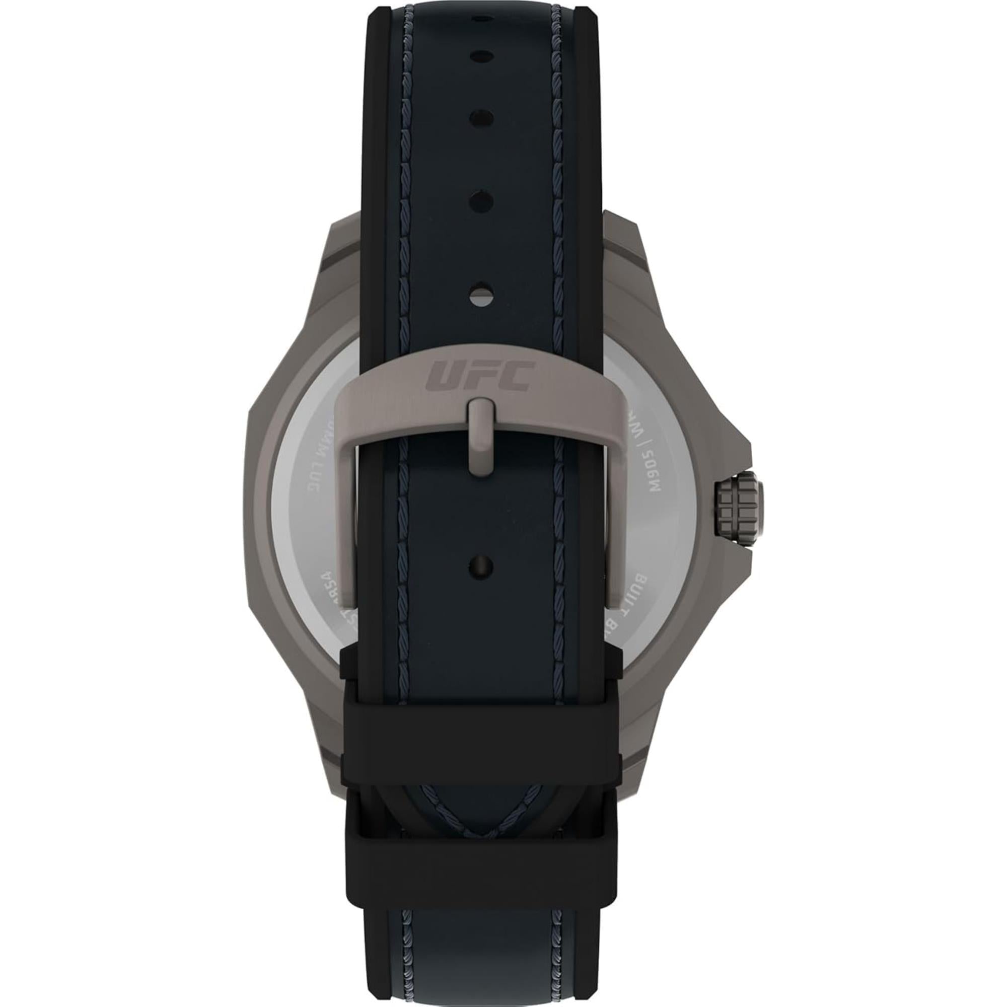 Timex UFC Reveal Black Dial Leather Strap Men's Watch TW2V85700