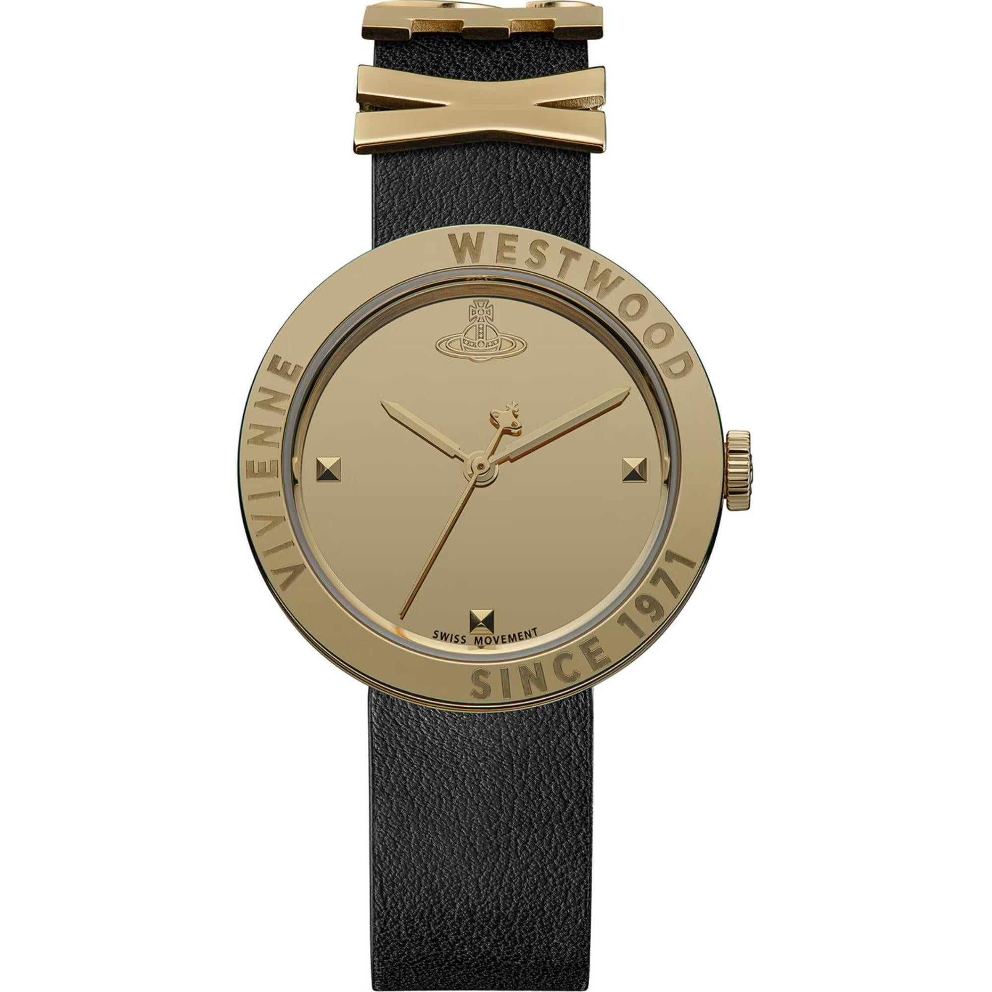 Vivienne Westwood Rebel Gold Dial Women's Watch VV303BKGD