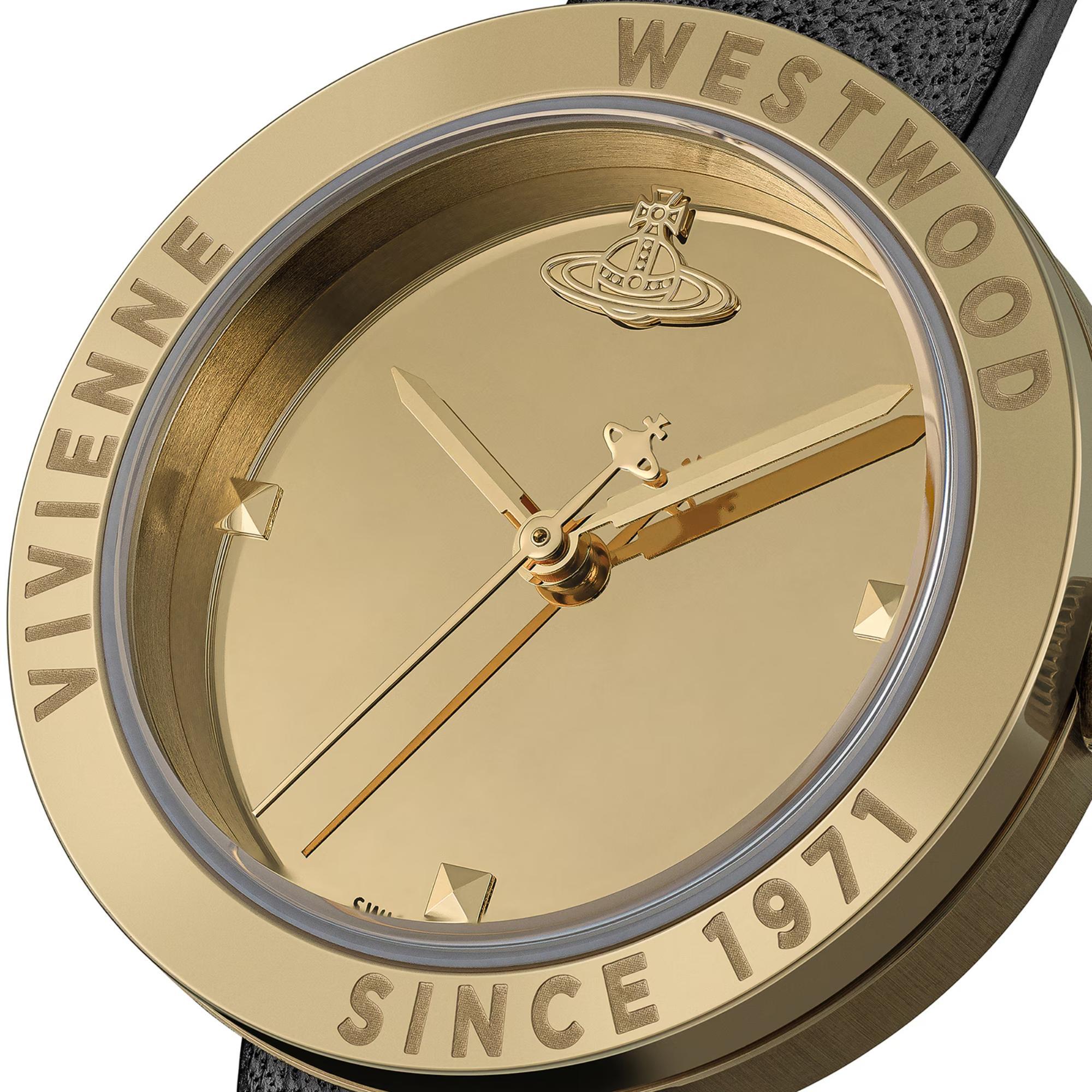 Vivienne Westwood Rebel Gold Dial Women's Watch VV303BKGD