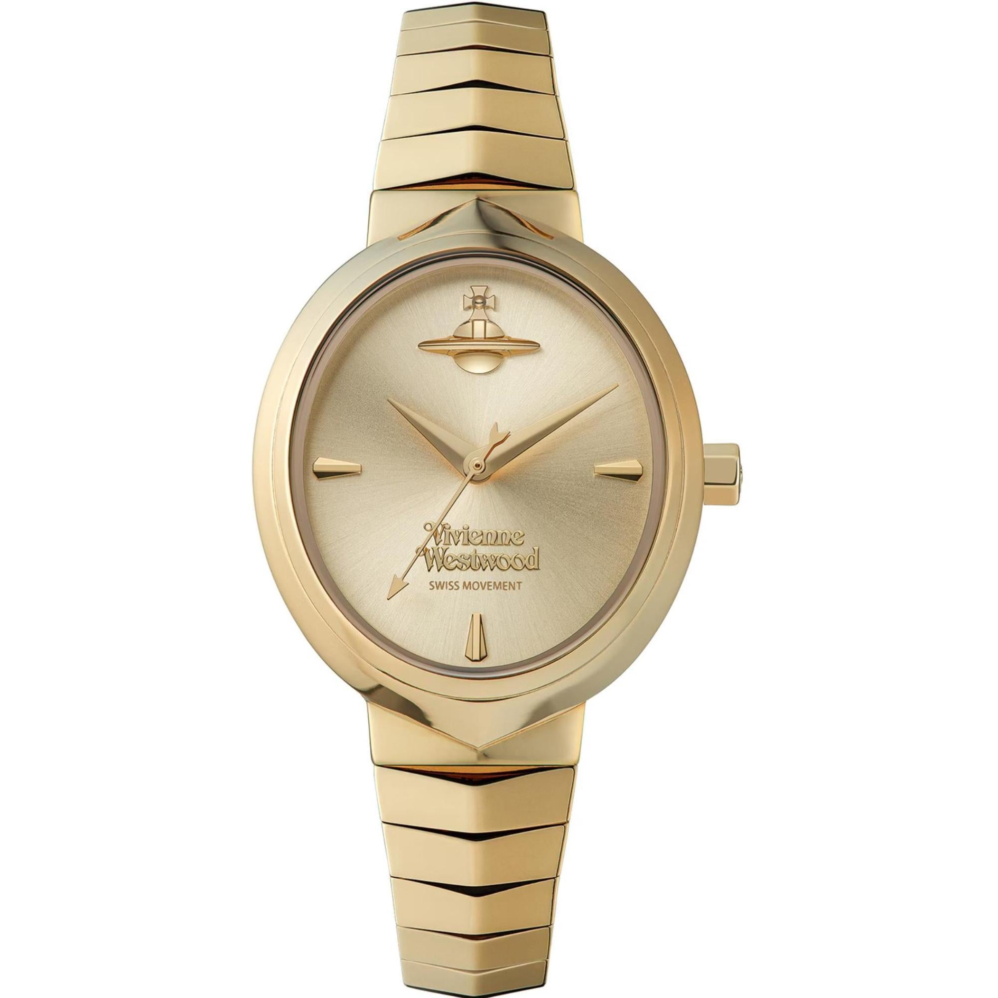 Vivienne Westwood Armour Goldenes Zifferblatt Damen Uhr VV314GDGD