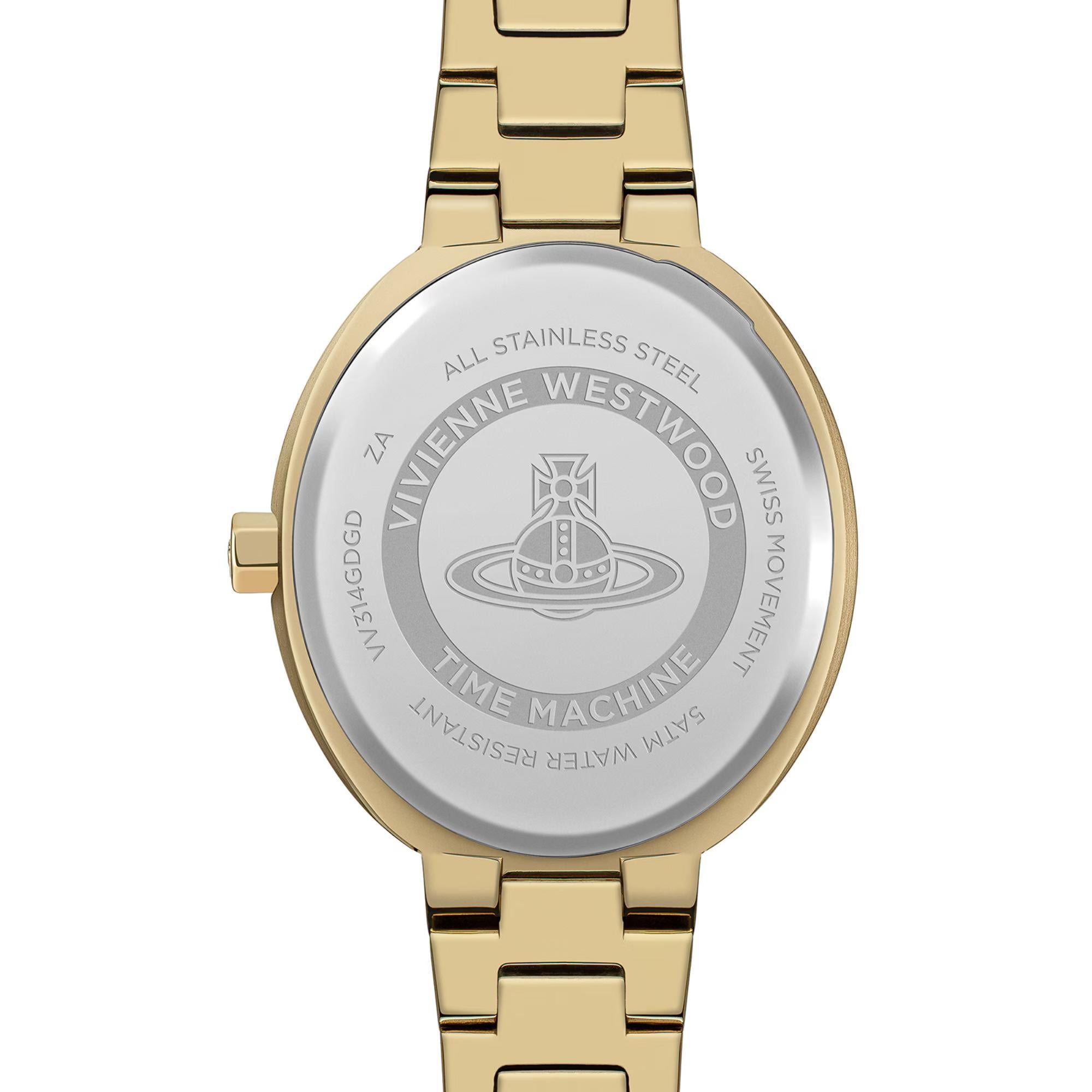 Vivienne Westwood Armour Goldenes Zifferblatt Damen Uhr VV314GDGD