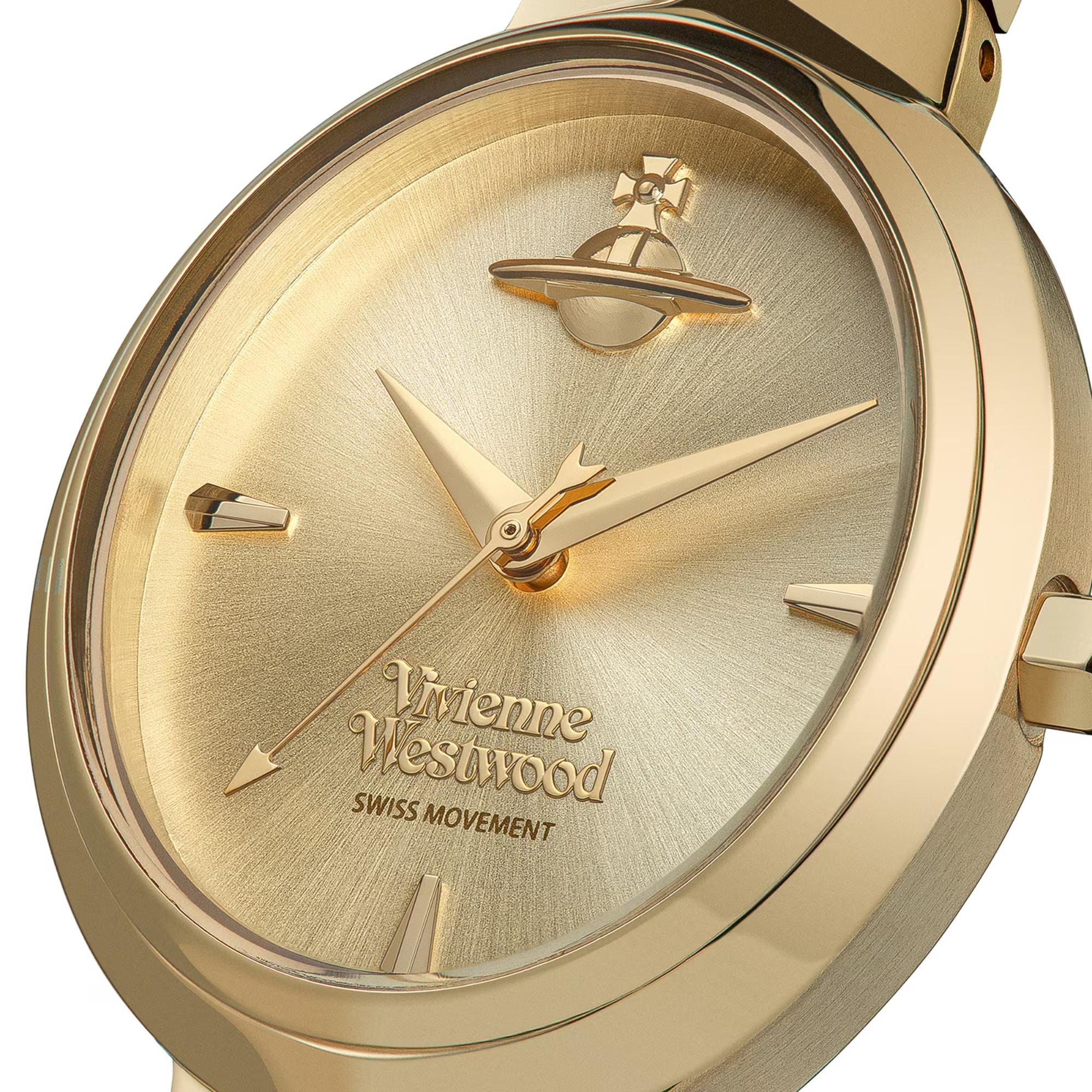 Vivienne Westwood Armour Goldenes Zifferblatt Damen Uhr VV314GDGD
