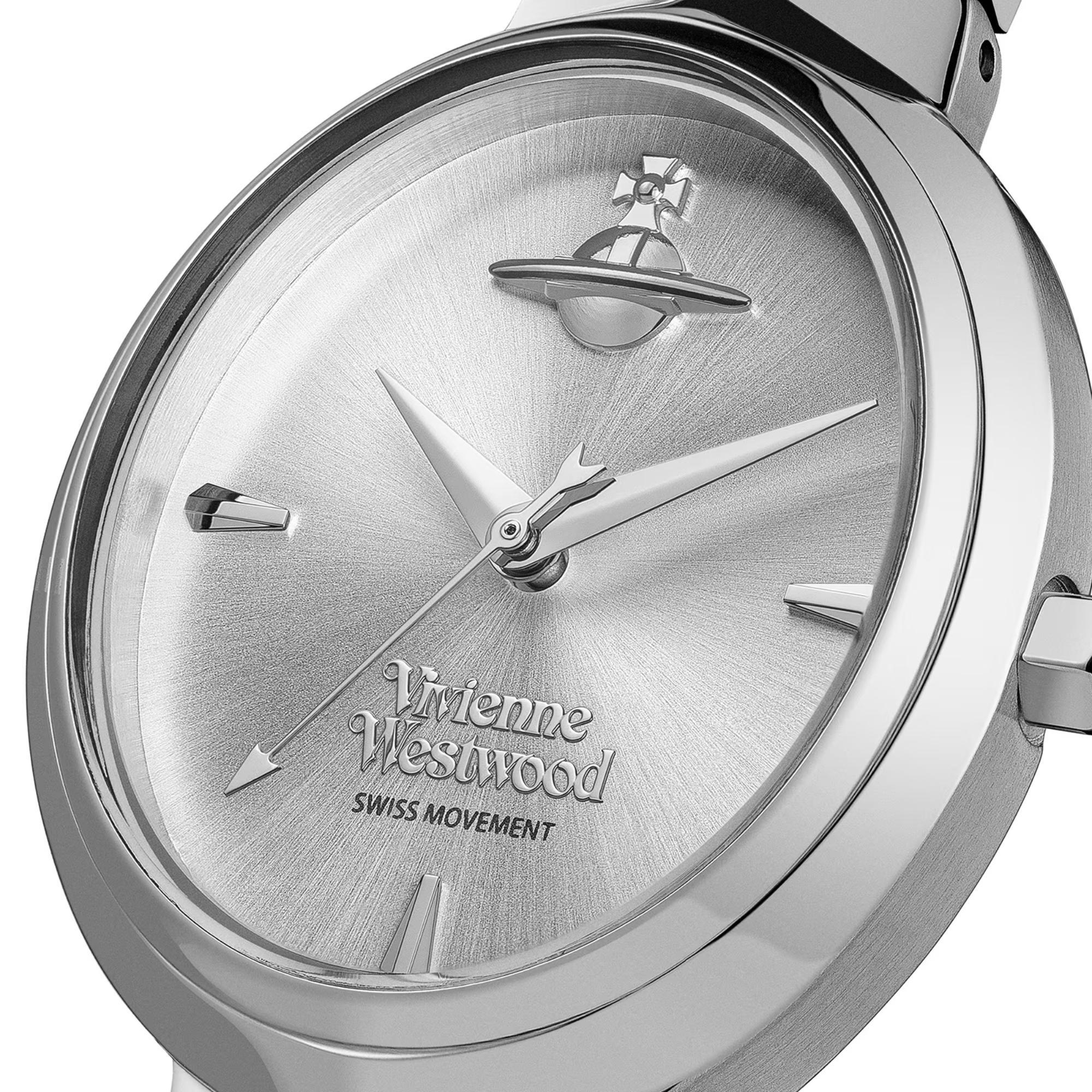 Vivienne Westwood Armour Silbernes Zifferblatt Damen Uhr VV314SLSL