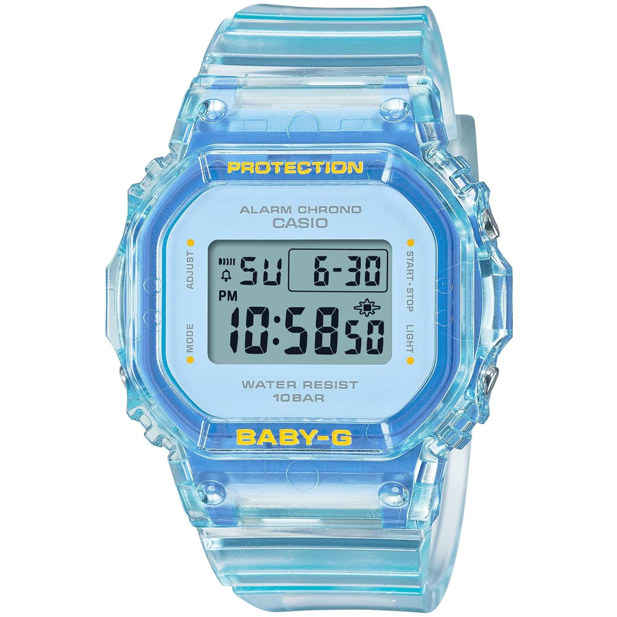 Casio Baby-G Summer Jelly Digital Blue Dial Resin Strap Women’s Watch BGD-565SJ-2ER