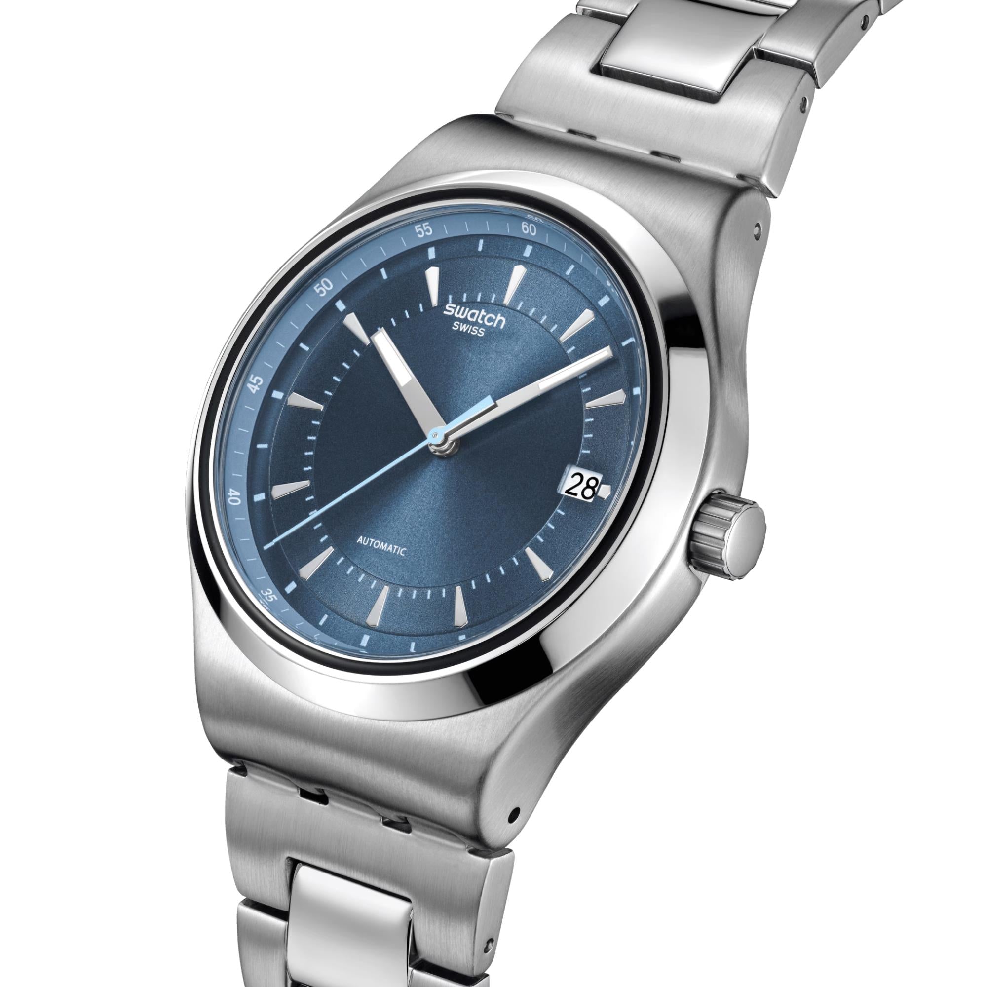 Swatch Shimmer At Dusk Blue Dial Watch YIS435G
