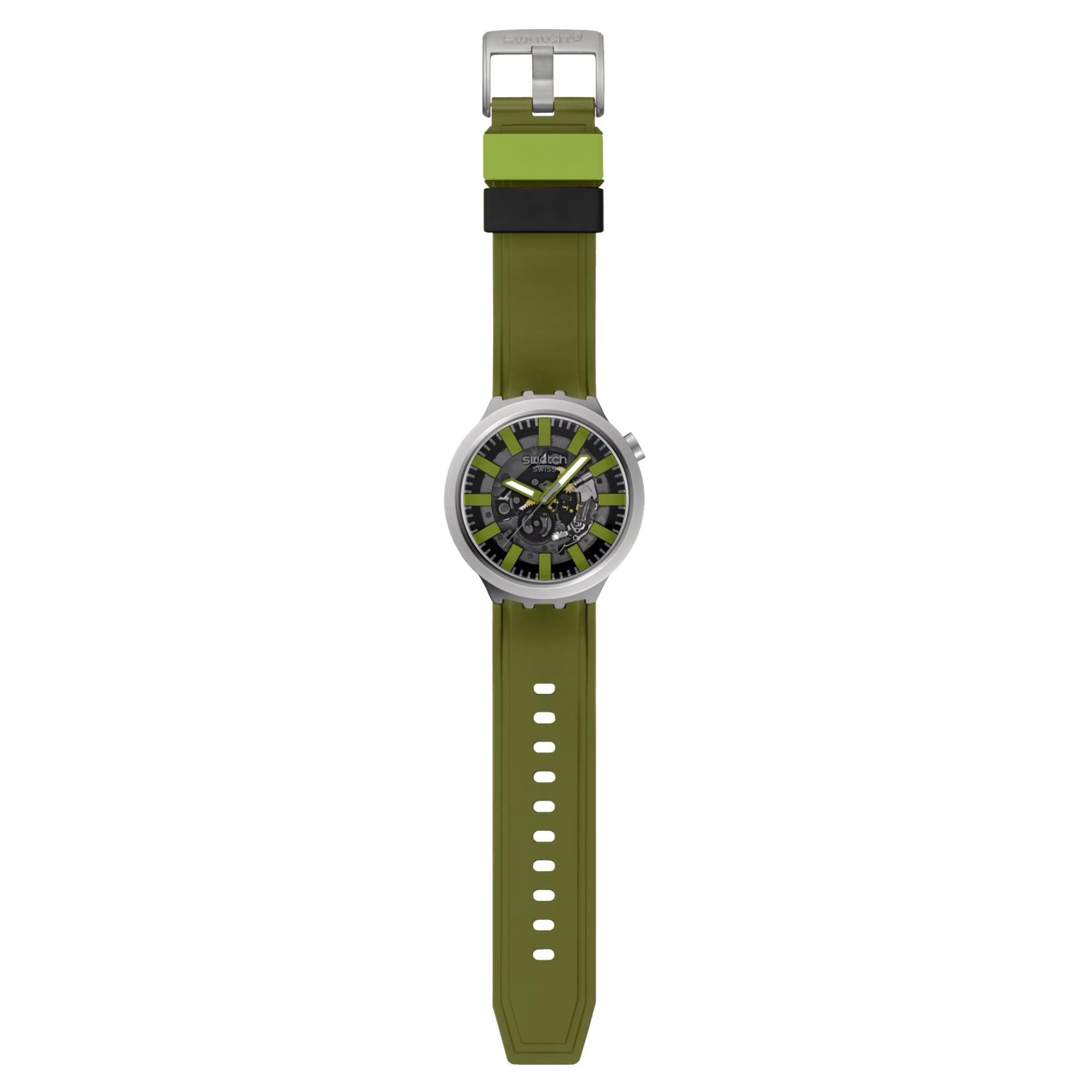 Swatch Thru The Underbrush Green Dial Watch SB07S118