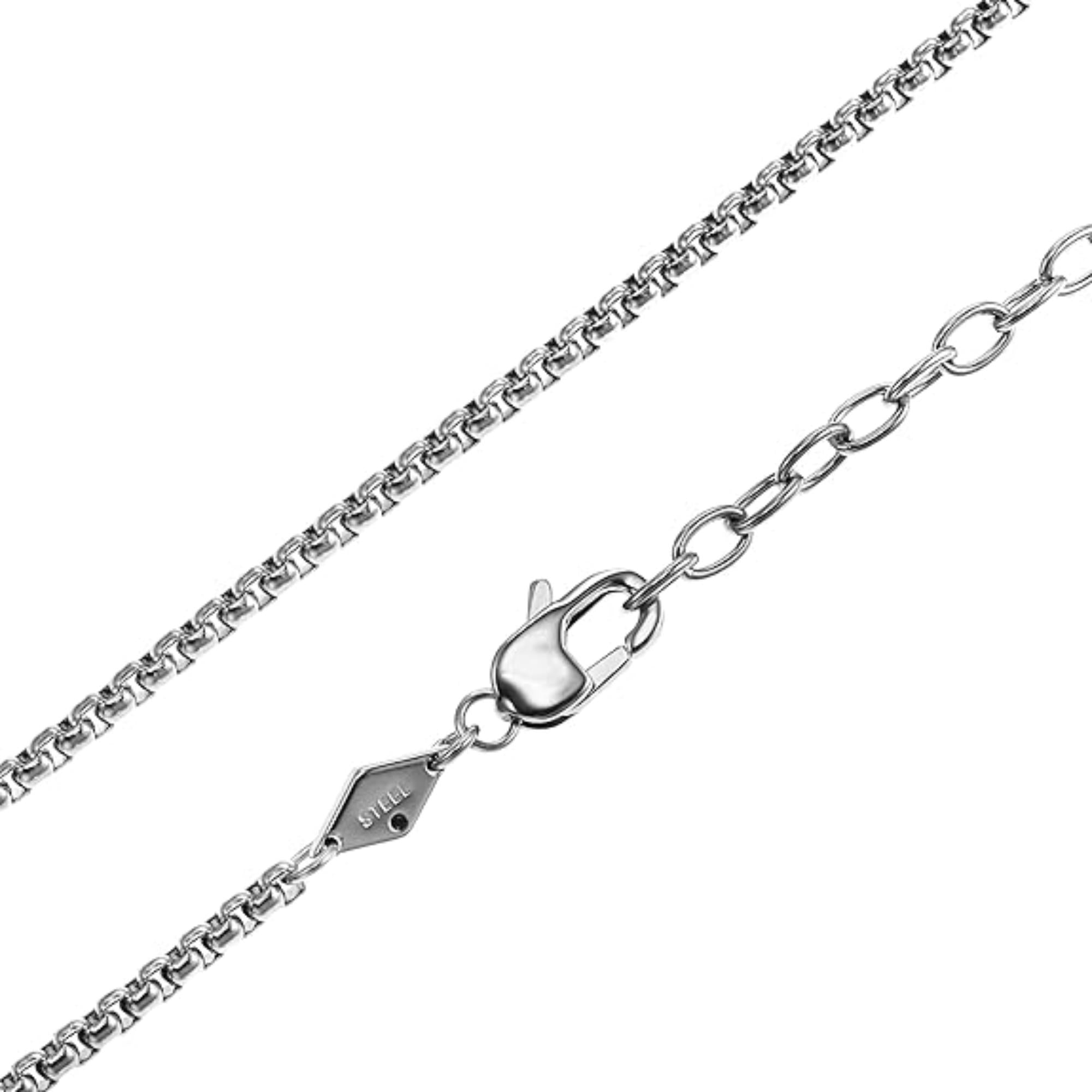 Fossil Chevron Edelstahl Dog Tag Halskette für Herren JF03996040