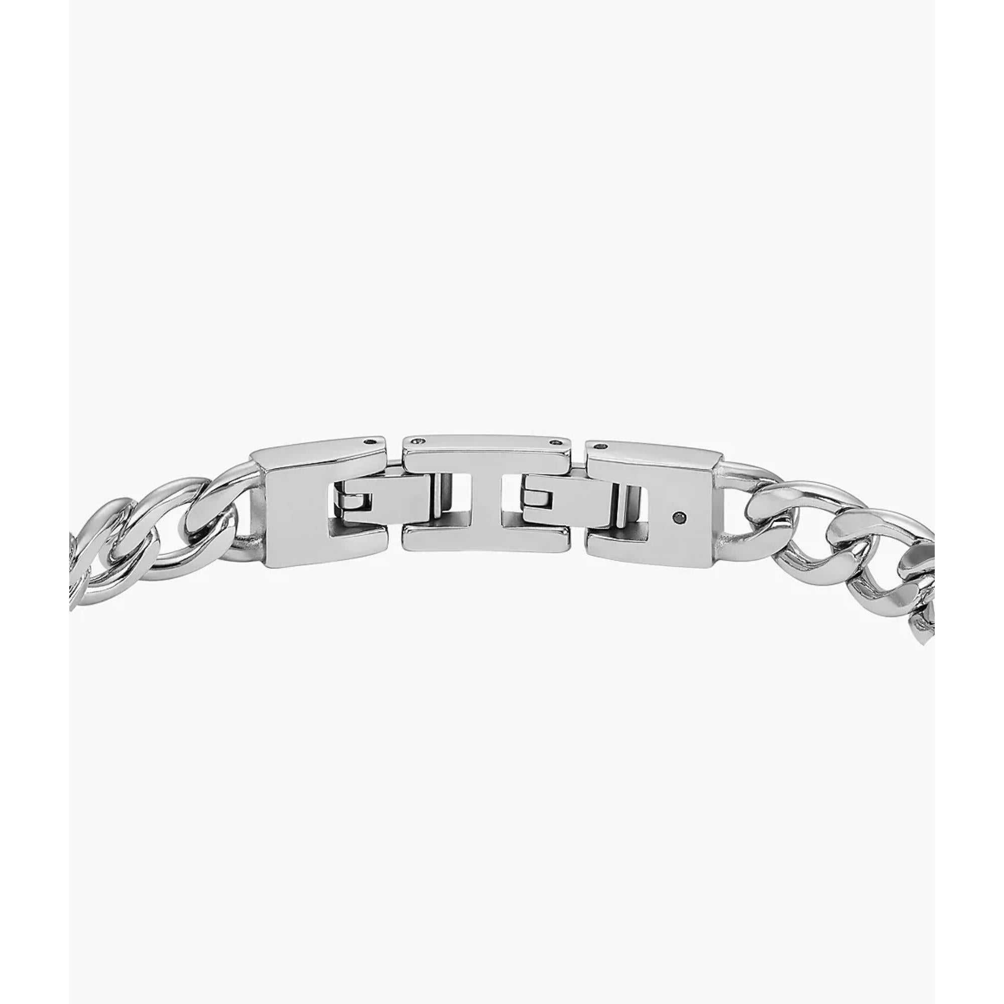 Fossil Textured Plaque Men's Bracelet JF04411040