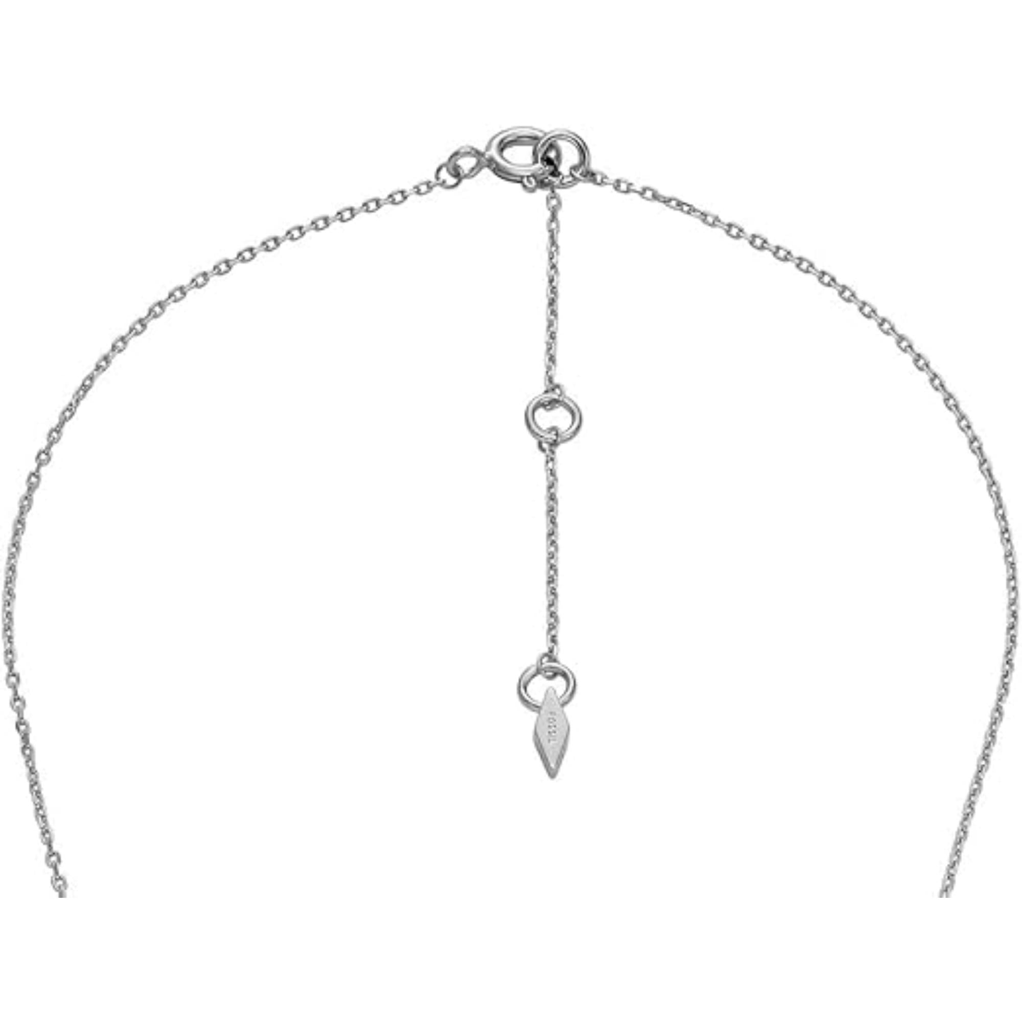 Fossil Infinity Silver Pendant Women's Necklace JFS00632040
