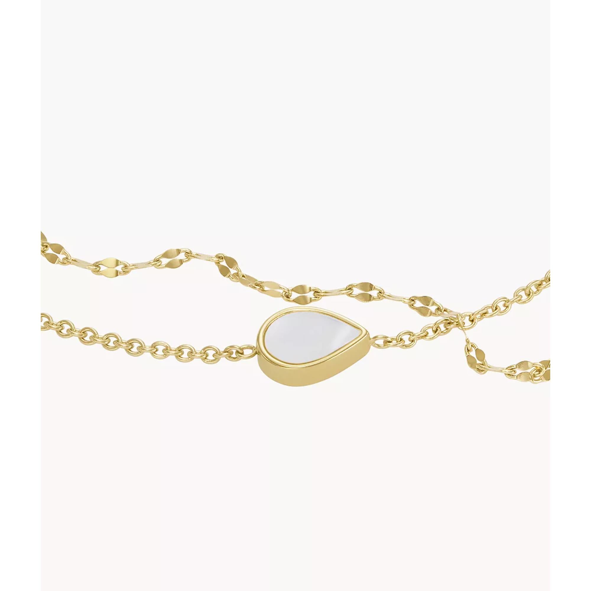 Fossil Mother-of-Pearl Chain Ladies Bracelet JF04317710