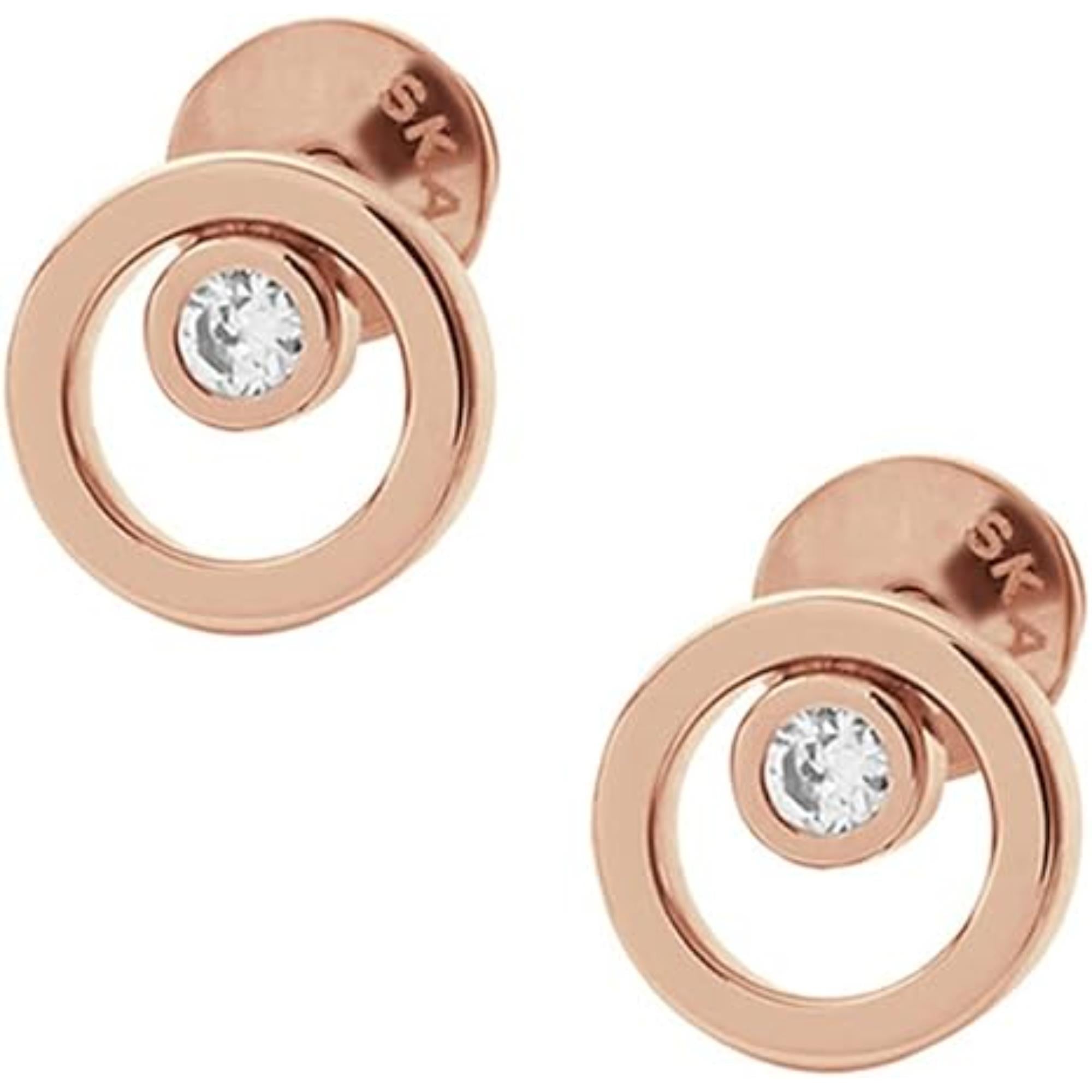 Skagen Linje Modern Circle Stud Women's Earrings SKJ0853791
