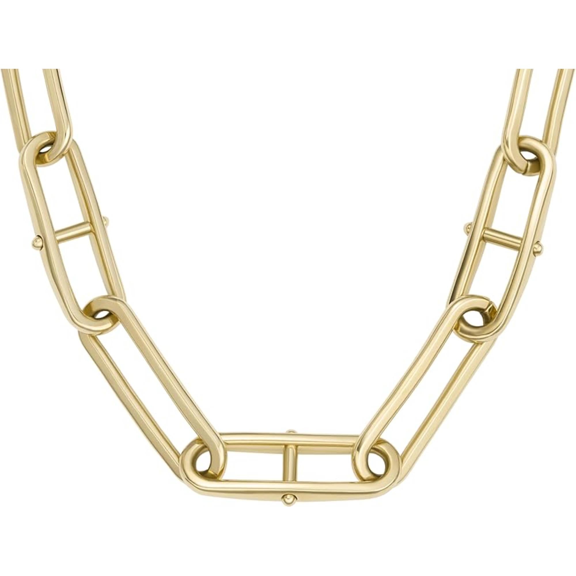 Fossil Heritage D-Link Gold-Tone Women's Necklace JF04102710