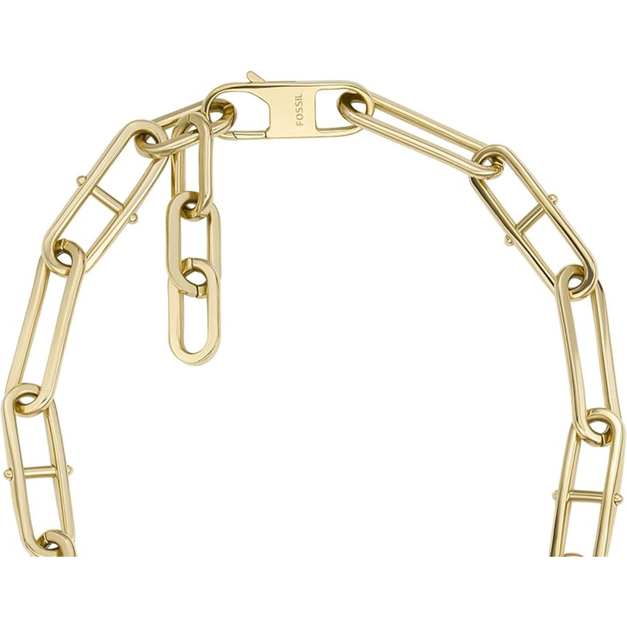 Fossil Heritage D-Link Gold-Tone Women's Necklace JF04102710