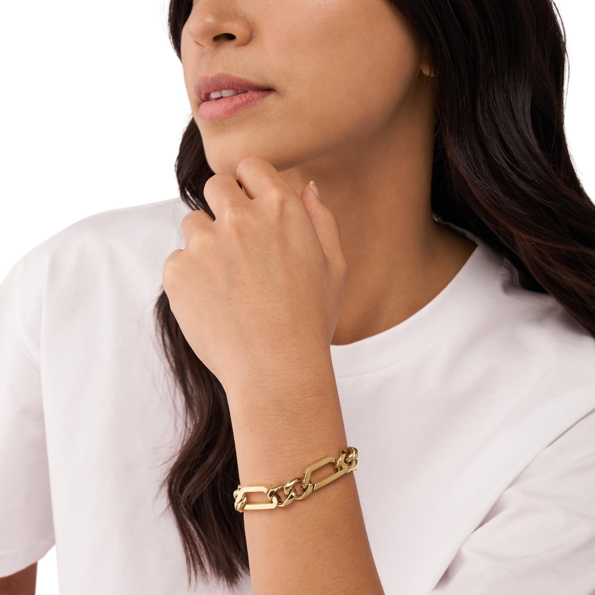 Diesel Gold-Tone Stainless Steel Chain Unisex DX1471710