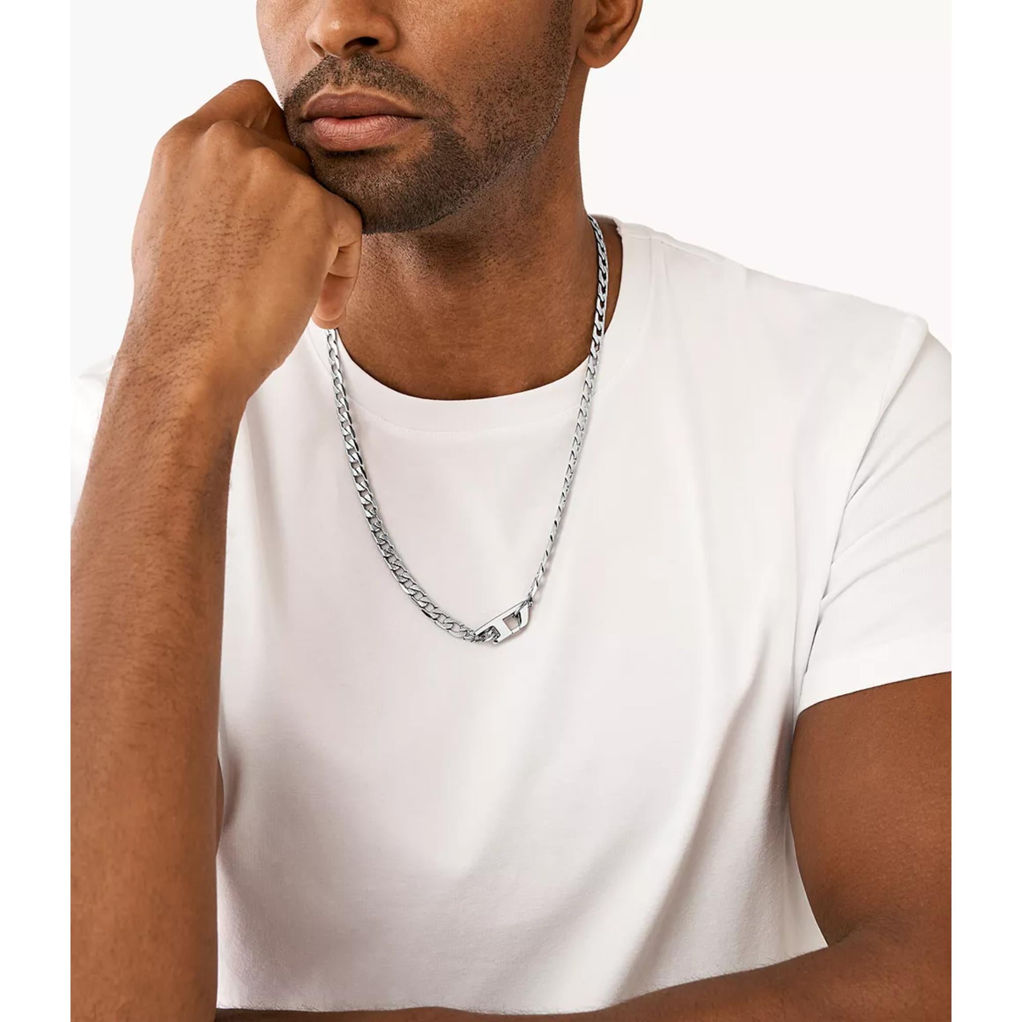 Diesel Stainless Steel Chain Necklace DX1497040