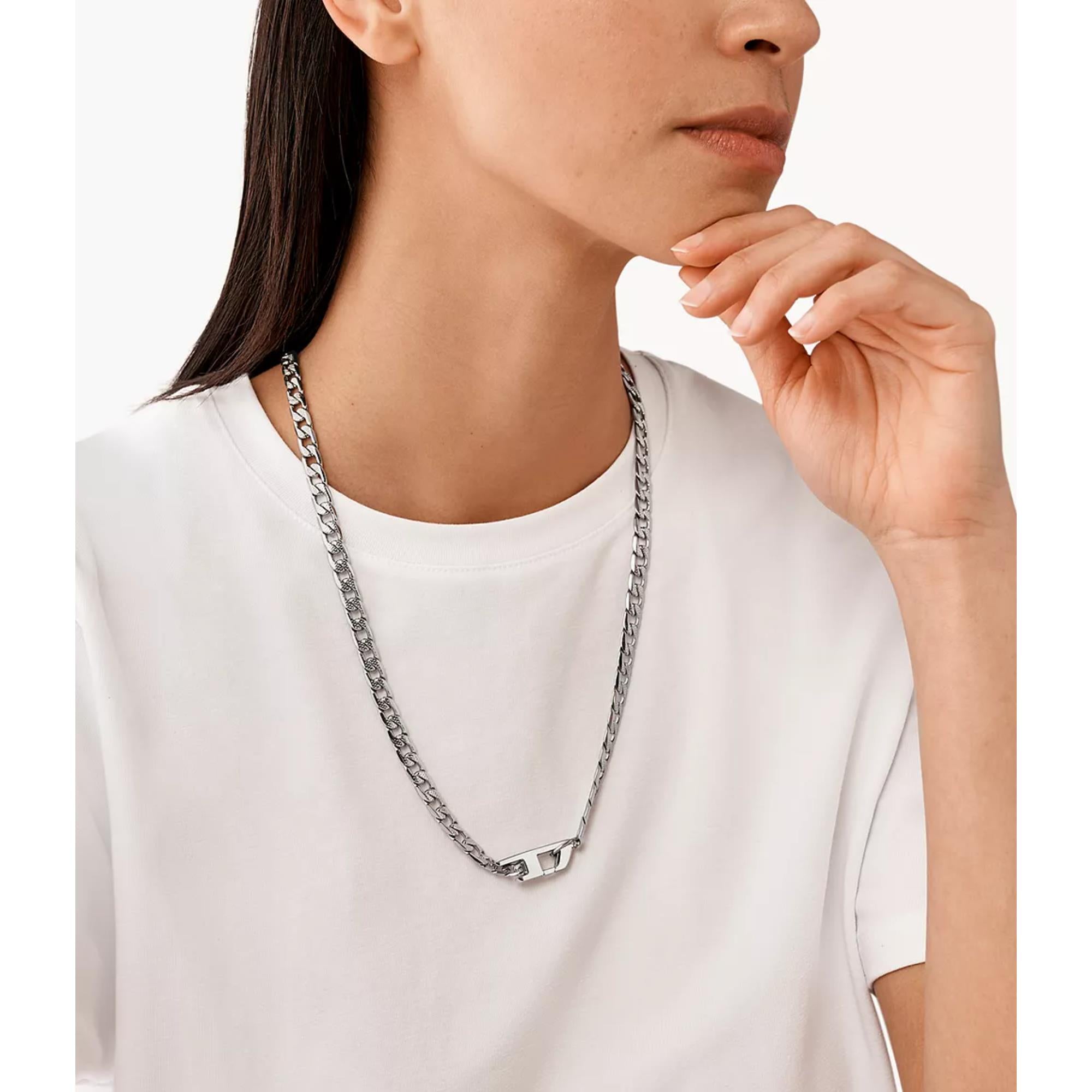 Diesel Stainless Steel Chain Necklace DX1497040