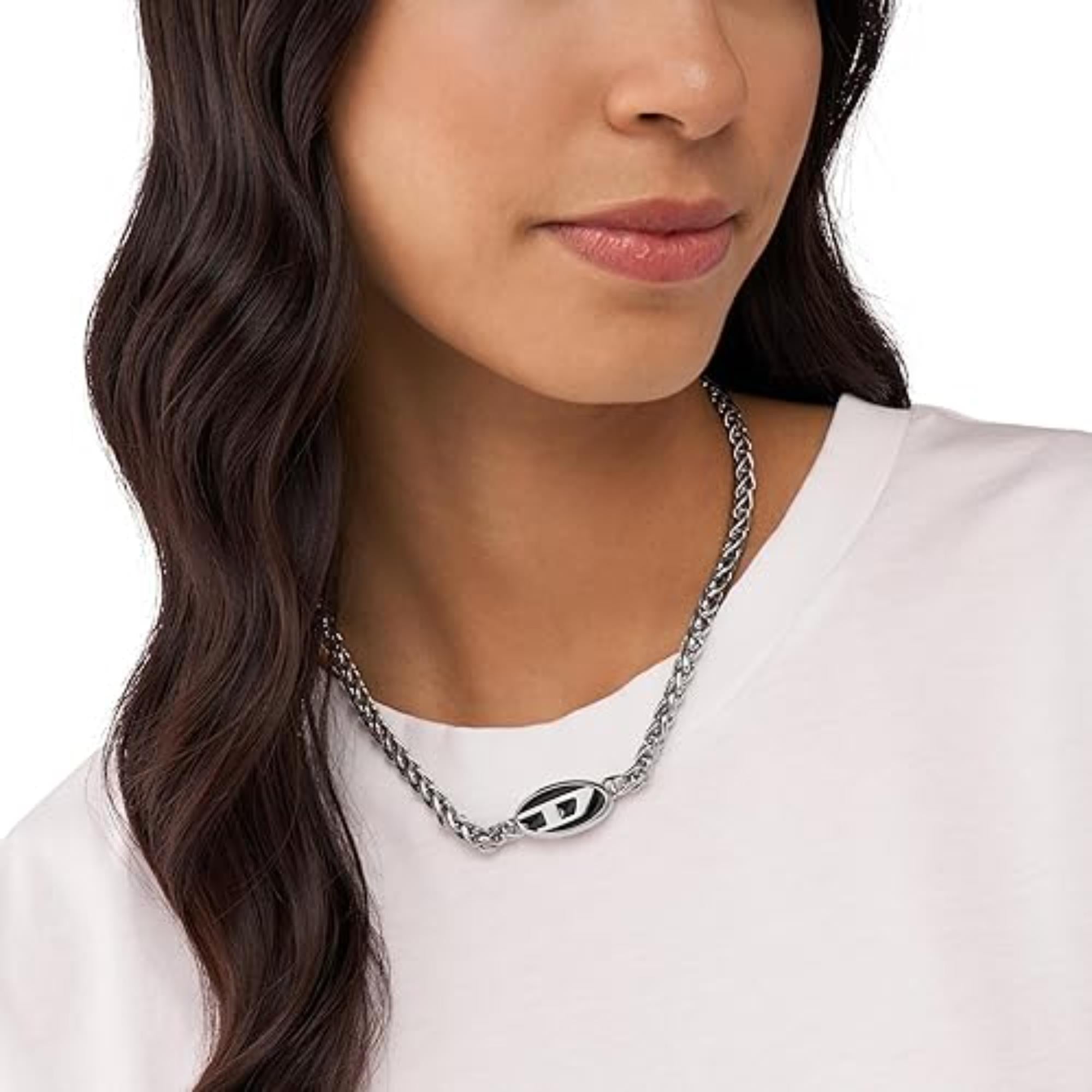 Diesel Stainless Steel Chain Necklace DX1470040