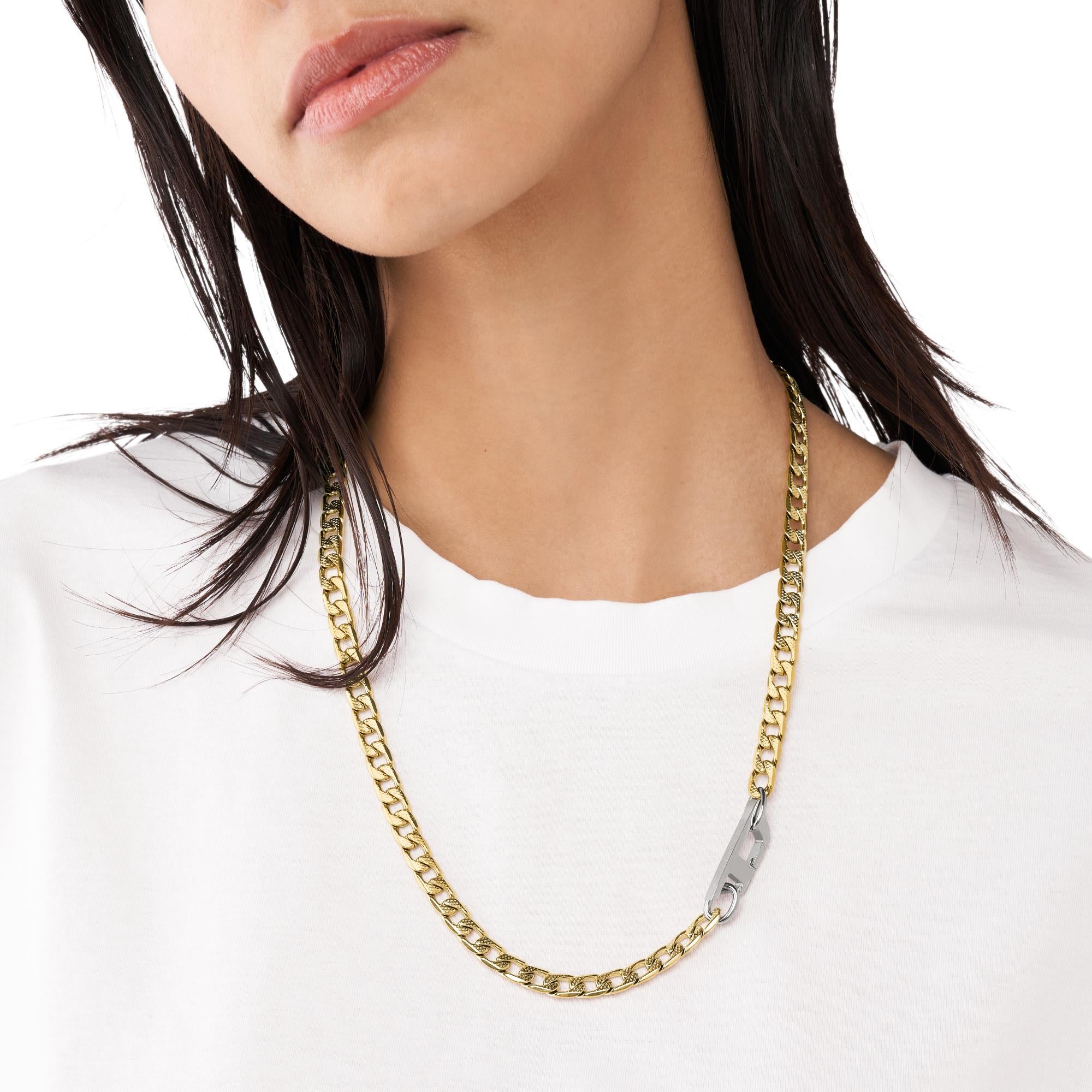 Diesel Chain Stainless Steel Unisex Necklace DX1438931
