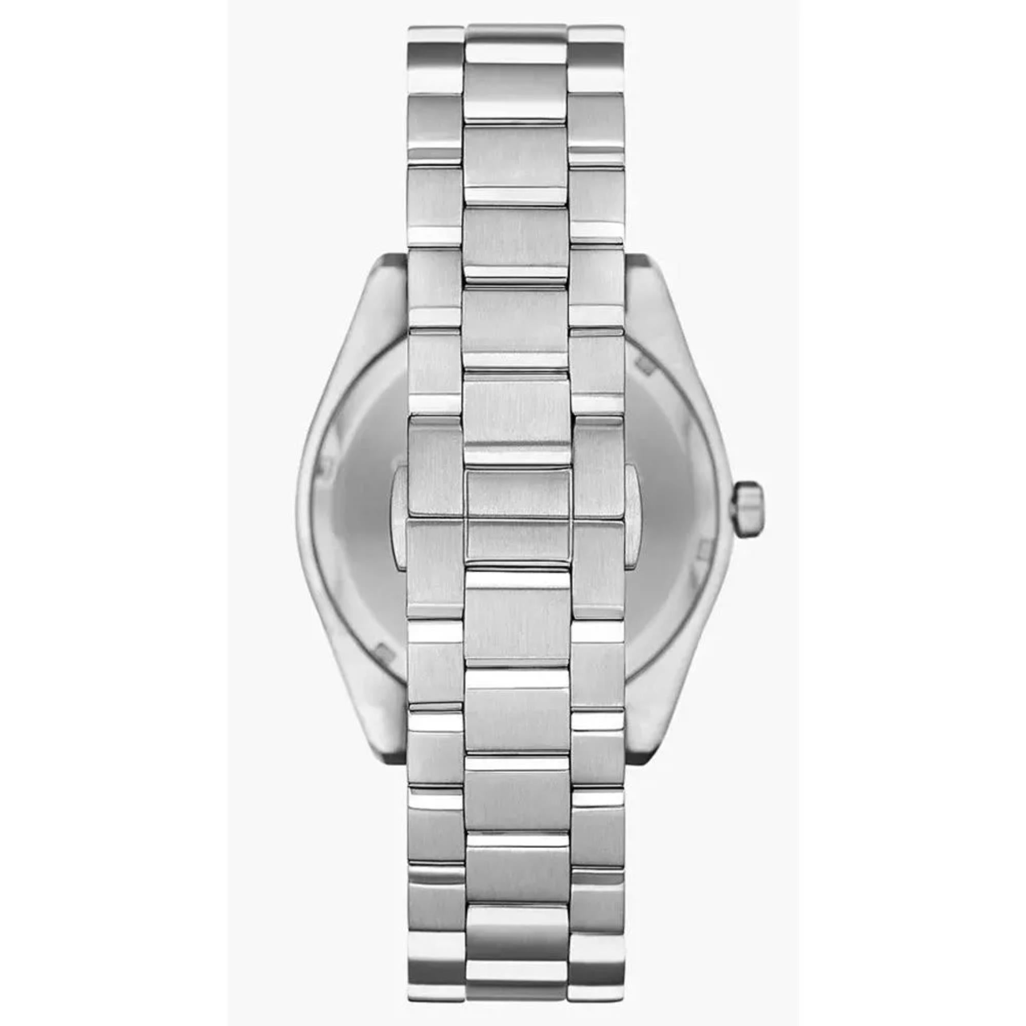 Montre homme Emporio Armani Gianni T-Bar 41 mm cadran noir acier quartz AR11622