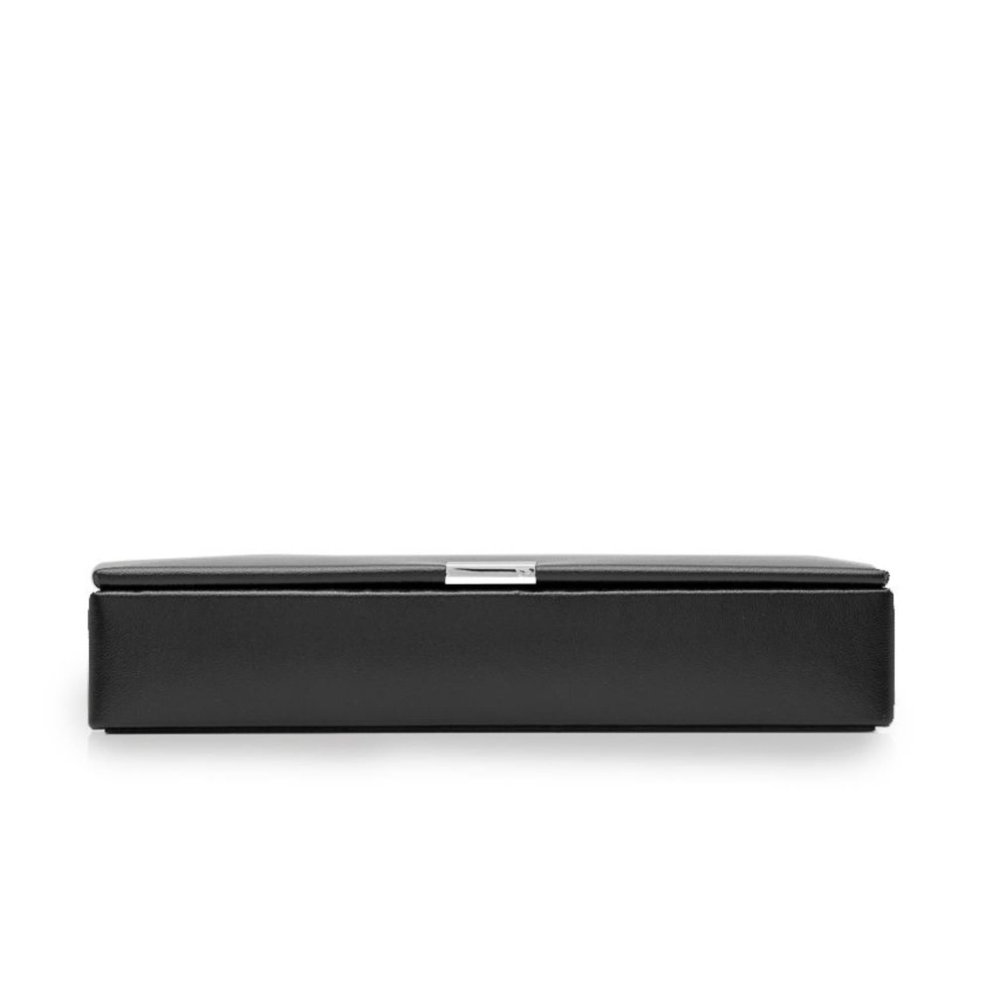 WOLF Heritage 15-teilige Manschettenknopfbox Schwarz Leder 290502