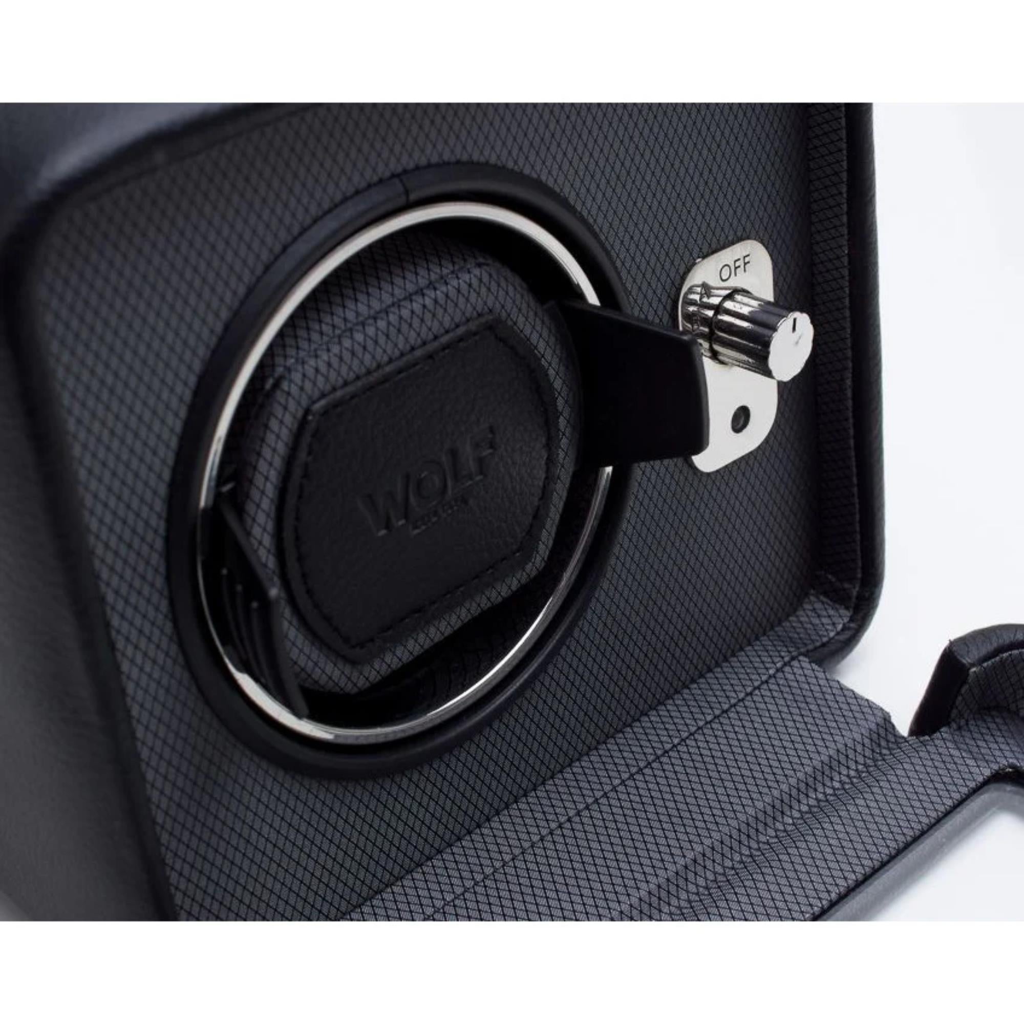 WOLF Windsor Single Black Watch Winder 4525029