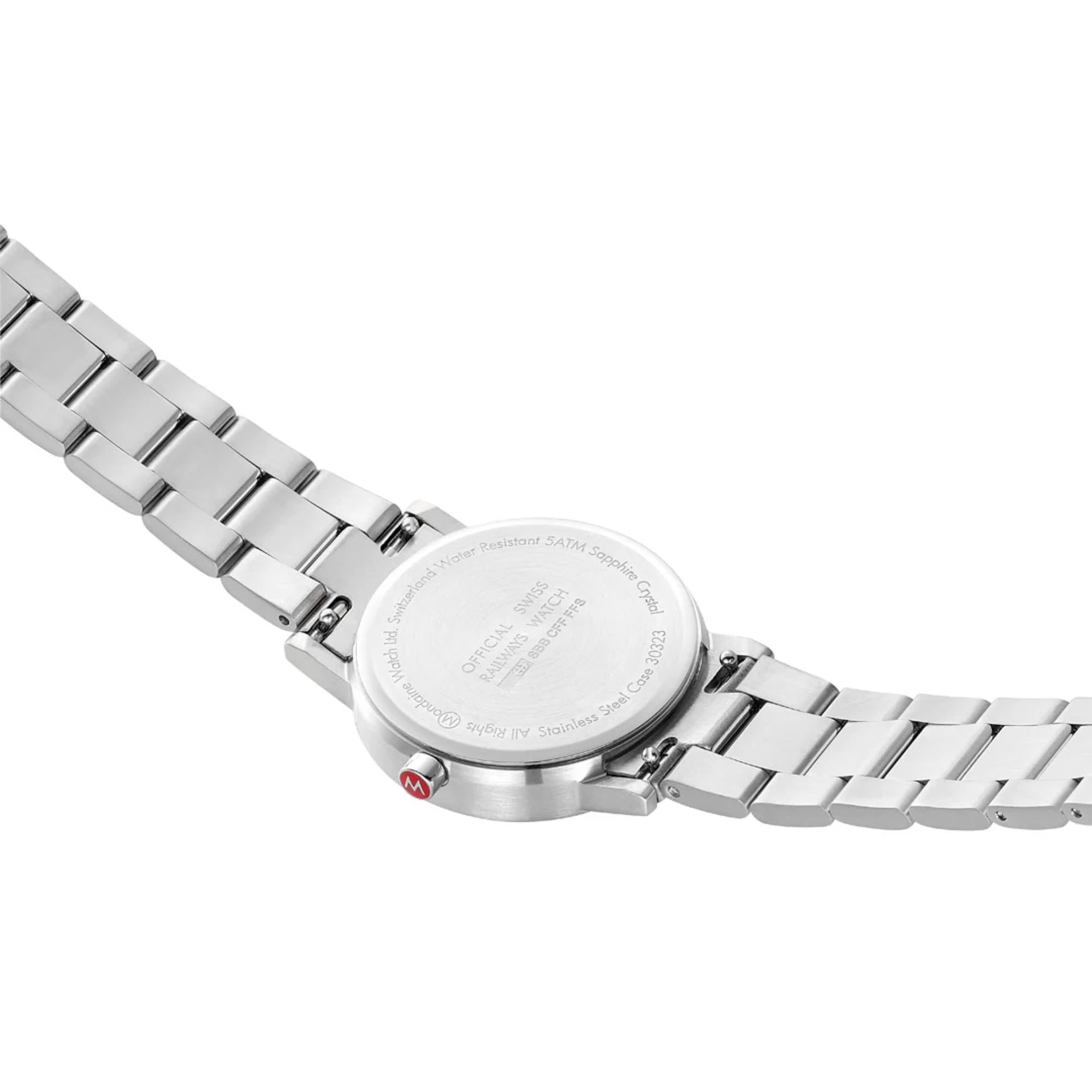 Mondaine Classic Cool Grey Dial Women's Watch A658.30323.80SBJ