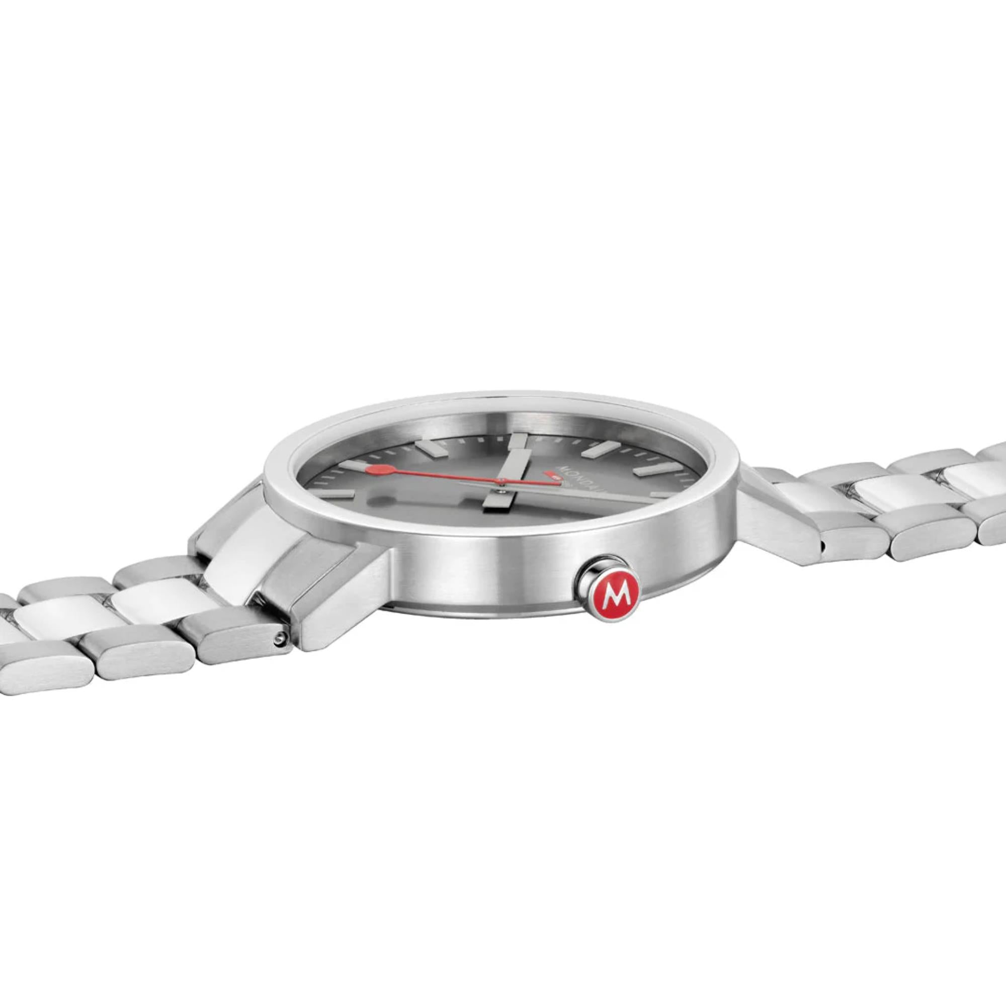 Mondaine Classic Quartz Grey Dial Unisex Watch A660.30360.81SBJ