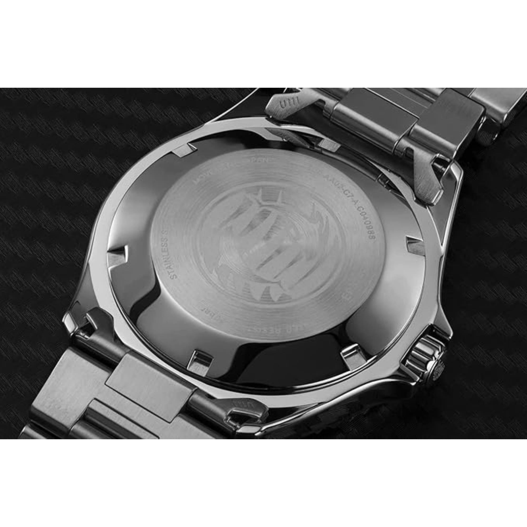 Orient Mako 41,5 mm Blaues Zifferblatt Stahl Herren Automatik Uhr TAA02005D9