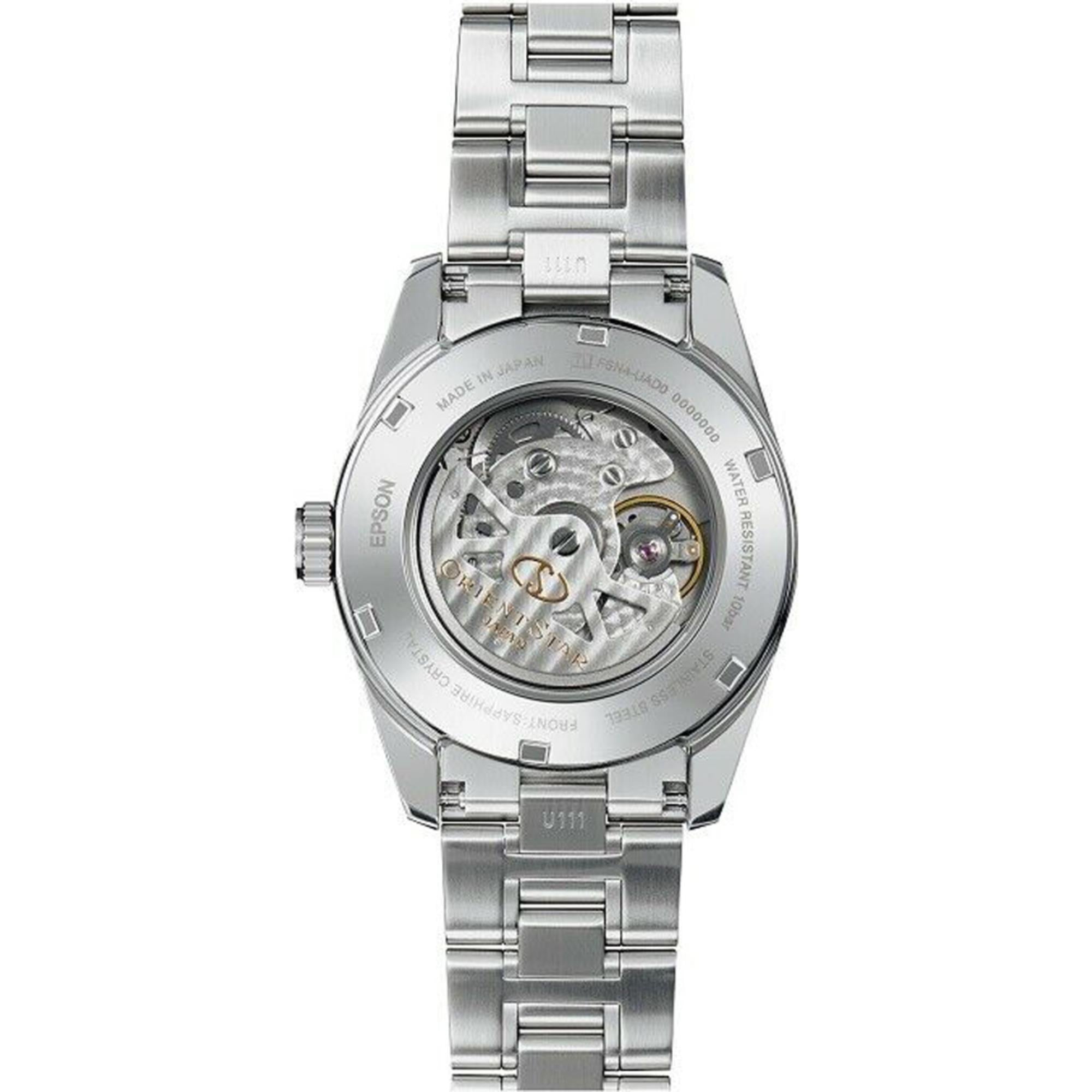 Orient Star Contemporary 38.5mm Power Reserve Blue Dial Steel Mens Automatic Watch RE-AU0005L00B