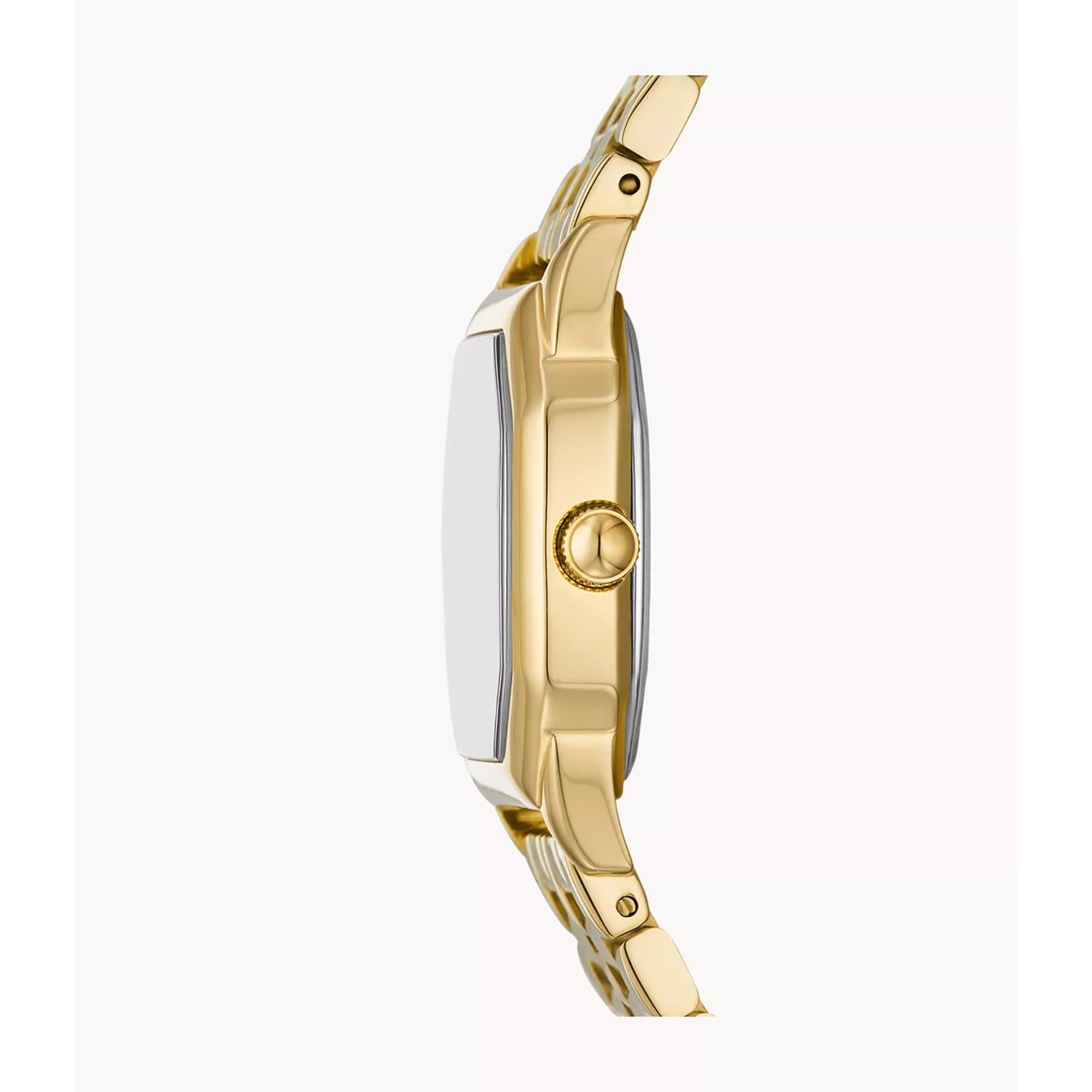 Fossil Harlow 27mm Cream Dial Steel Ladies Quartz Watch ES5361