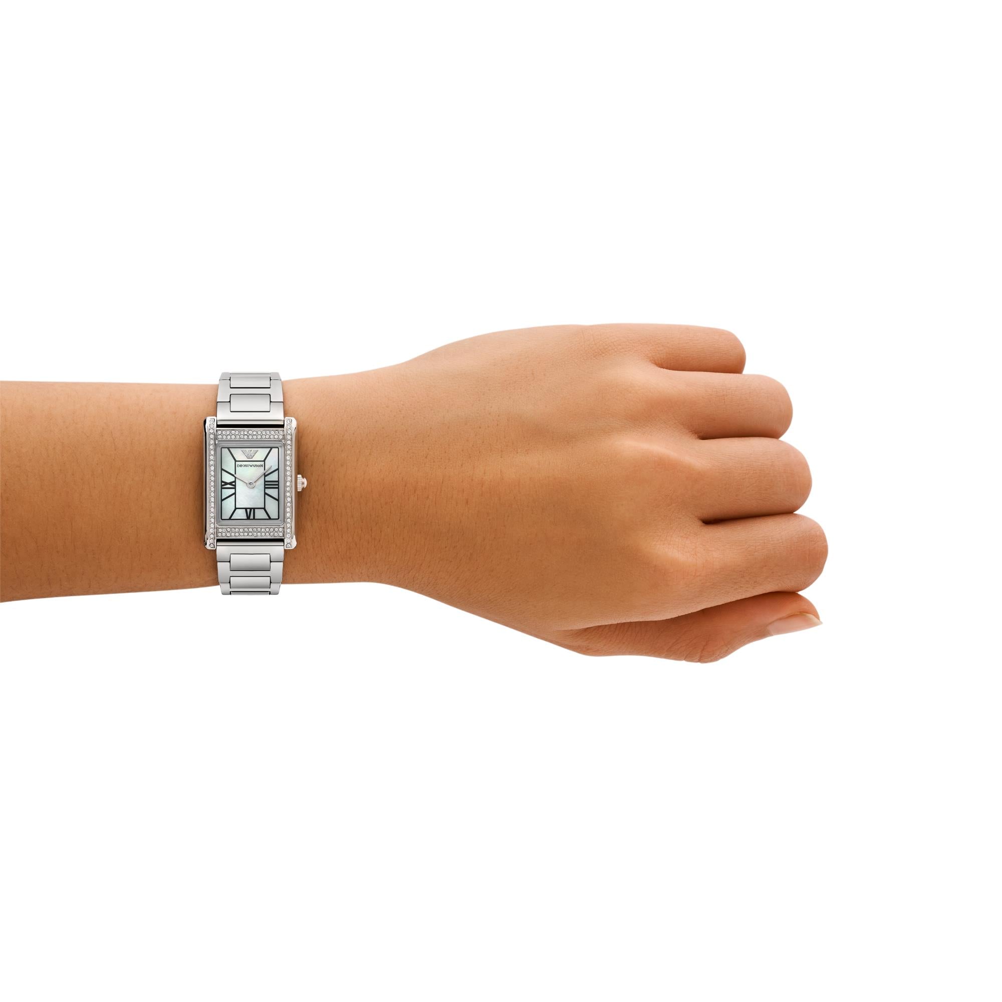 Emporio Armani Two-Hand Mother Of Pearl Ladies Watch AR11625