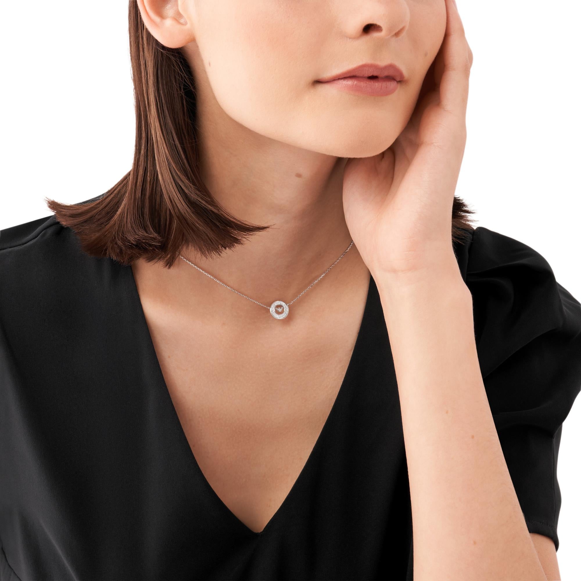 Emporio Armani Sterlingsilber Anhänger Damen Halskette EG3585040
