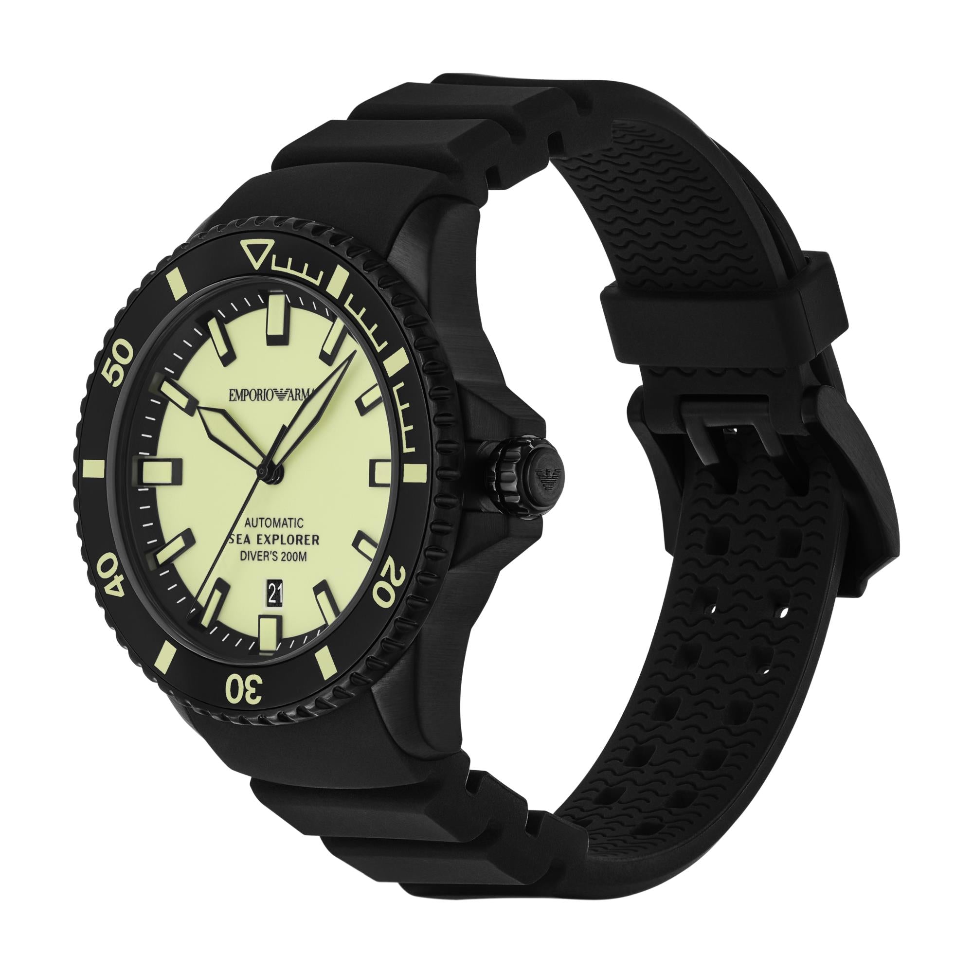 Emporio Armani Sea Explorer Yellow Dial Men's Watch AR60085