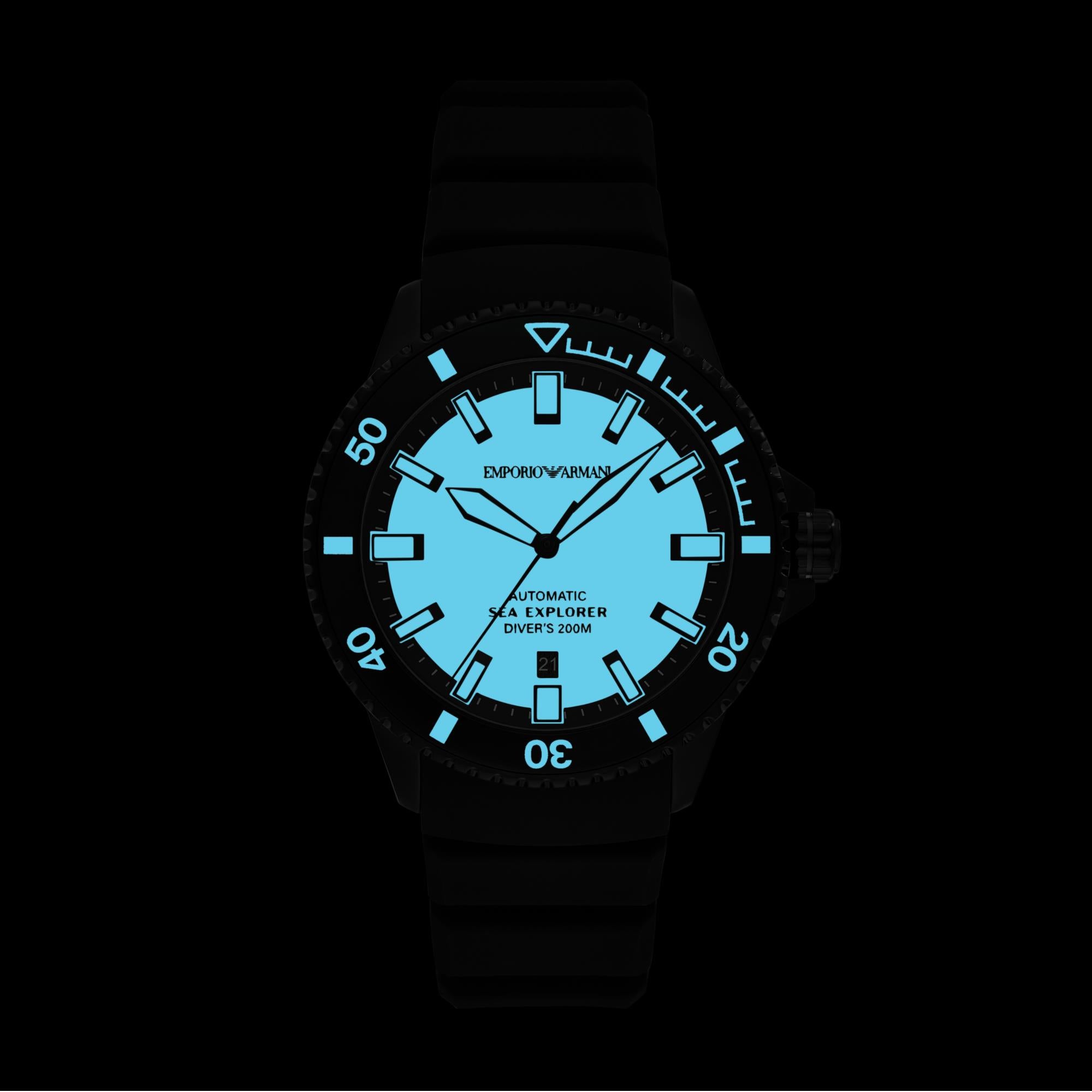 Emporio Armani Sea Explorer Yellow Dial Men's Watch AR60085