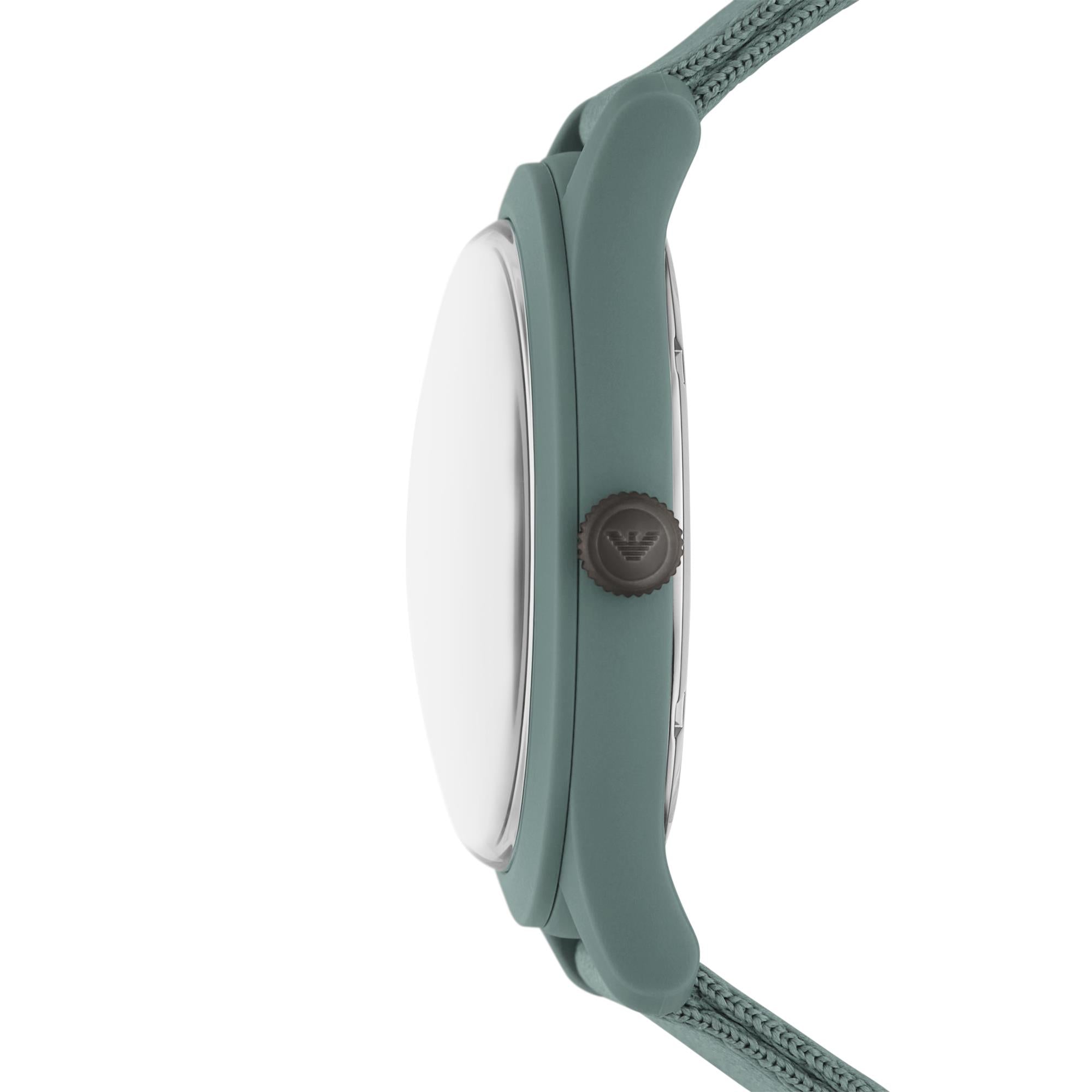 Emporio Armani Gianni T-Bar 45mm Green Dial #tide ocean material® Mens Quartz Watch AR11654