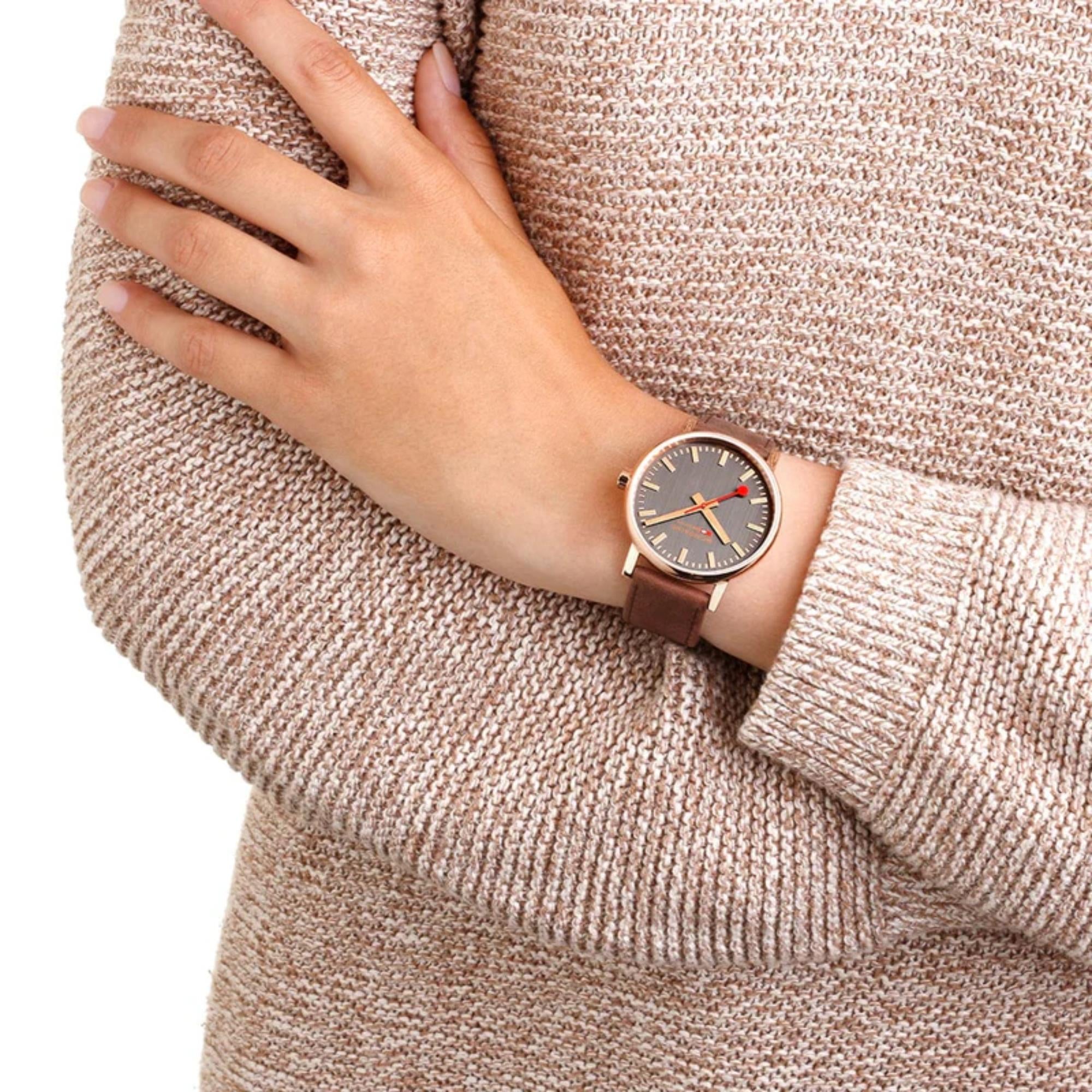 Mondaine Evo2 Rose Gold Unisex Watch MSE.40181.LG