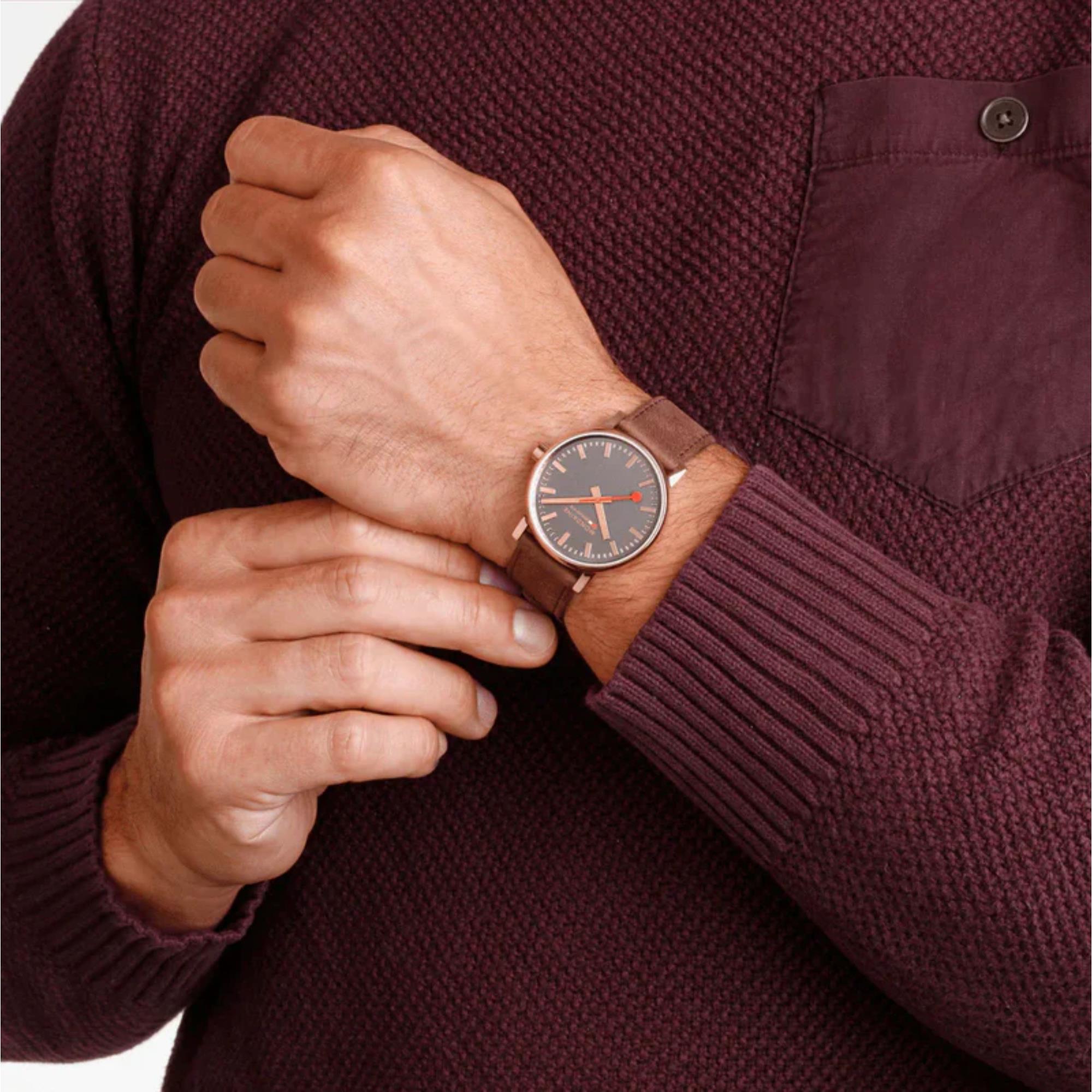 Mondaine Evo2 Rose Gold Unisex Watch MSE.40181.LG