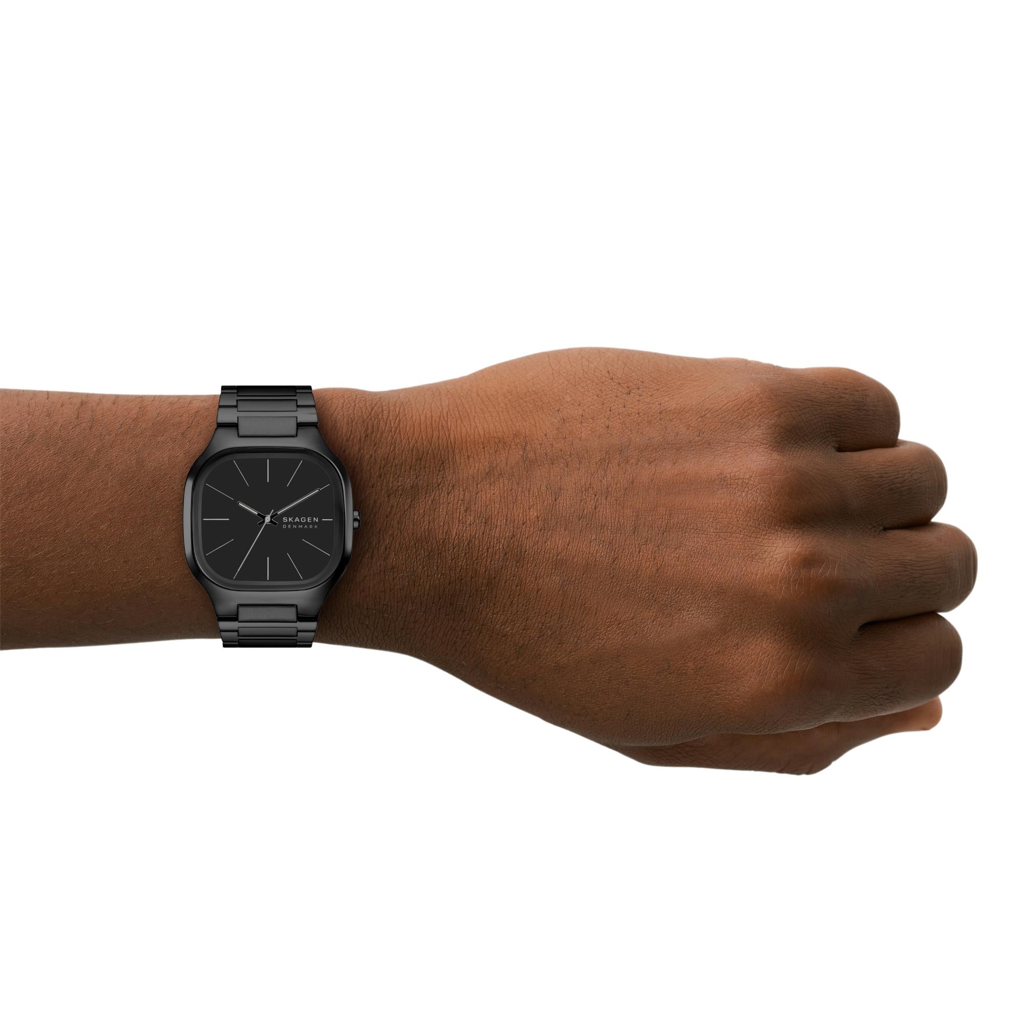 Skagen Mellem Black Dial Stainless Steel Strap Men's Watch SKW6935