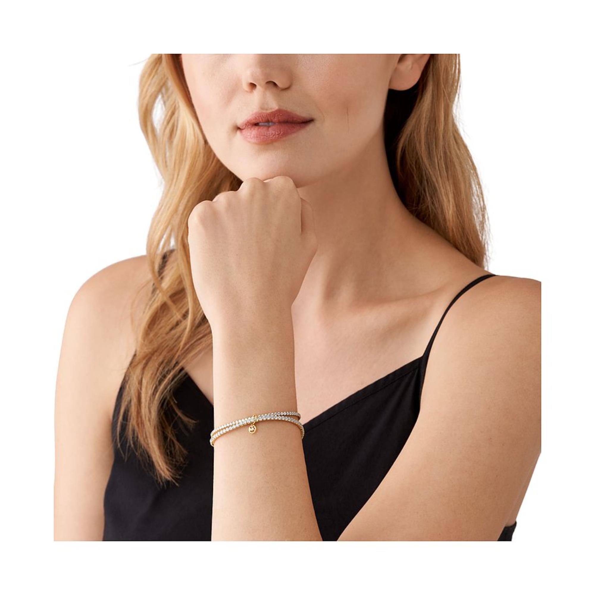 Michael Kors Brilliance Gold-Tone Ladies Bracelet MKJ8359CZ710
