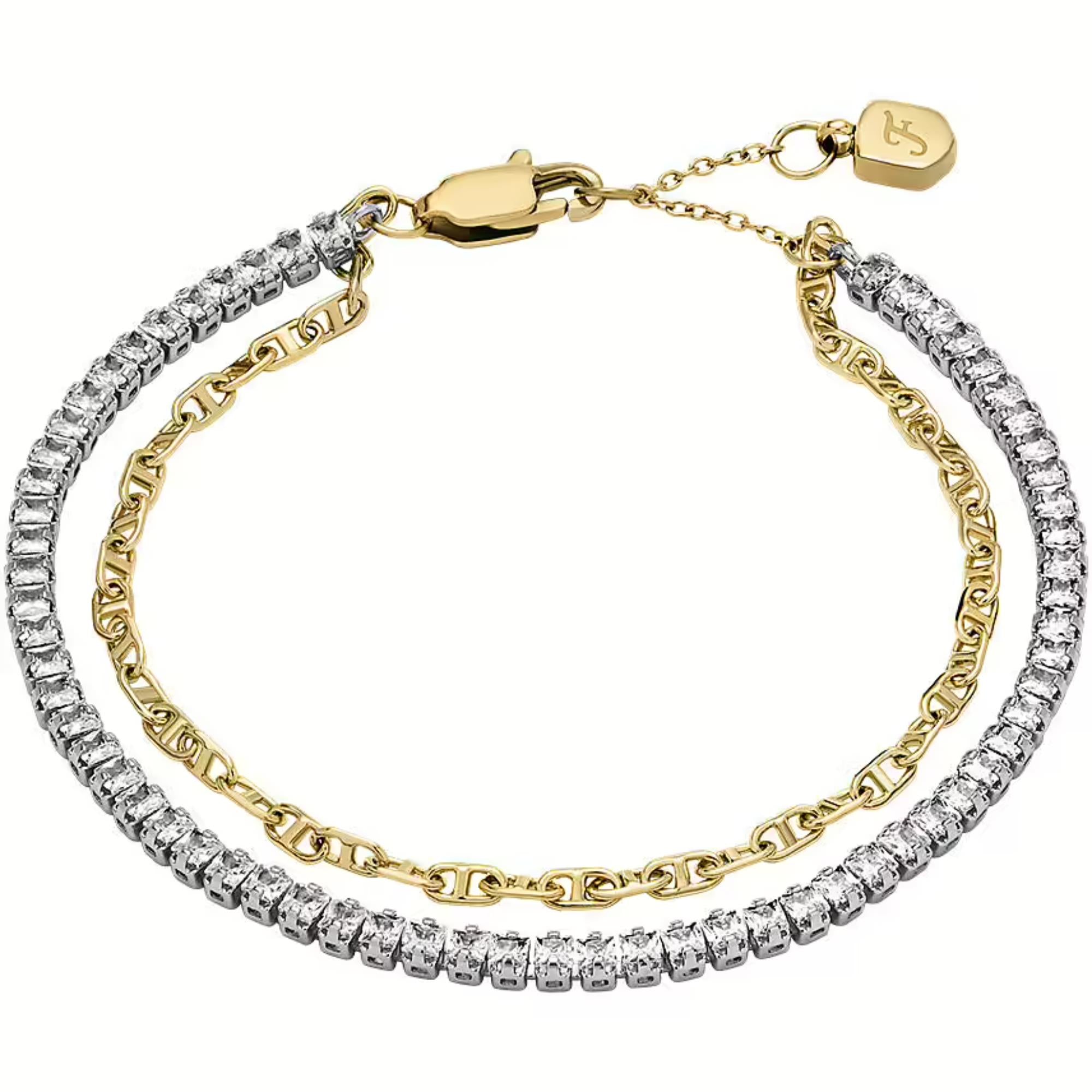 Fossil Heritage D-Link Glitz Tennis Ladies Bracelet JA7281998