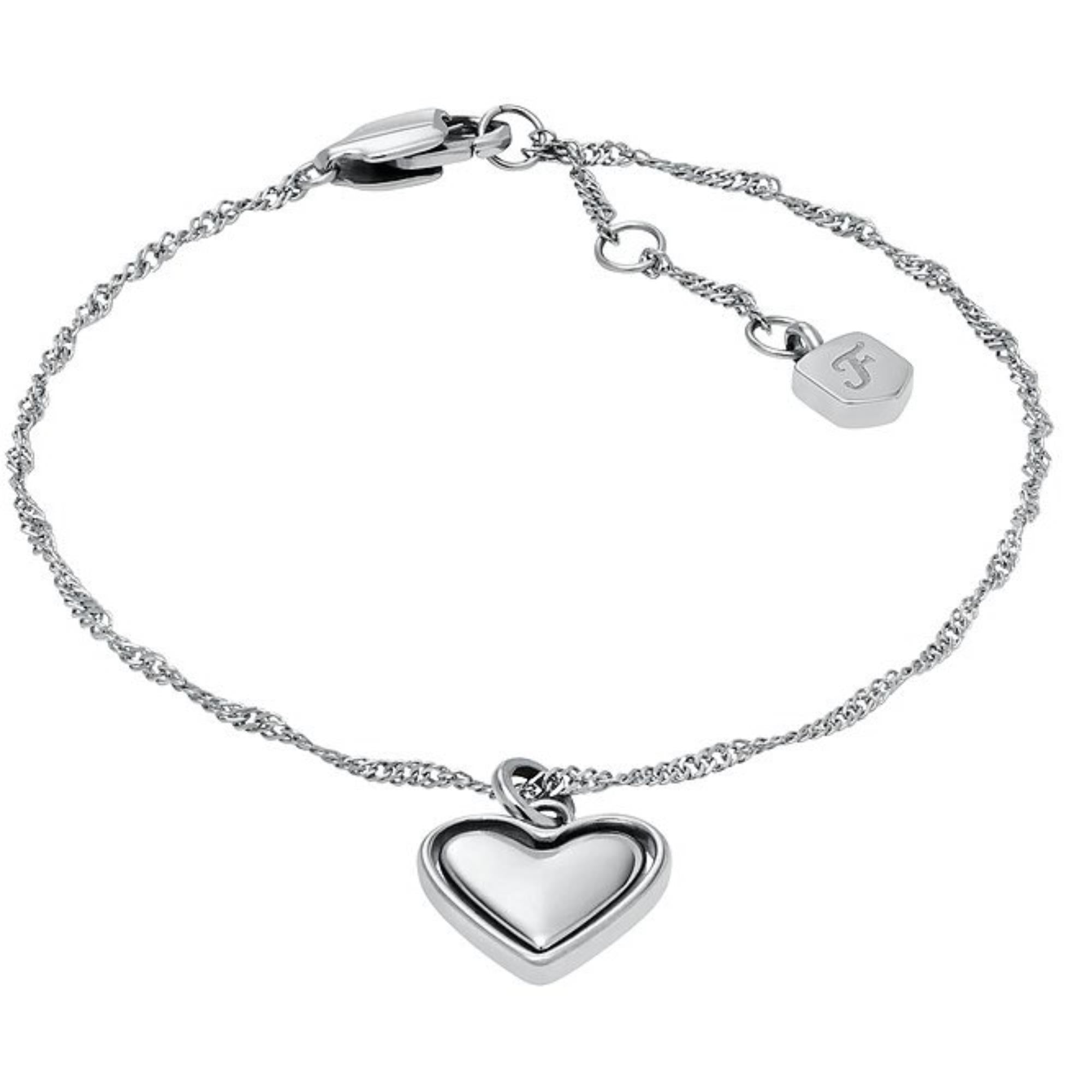 Fossil Legacy Heart Rotating Chain Ladies Bracelet JF04837040