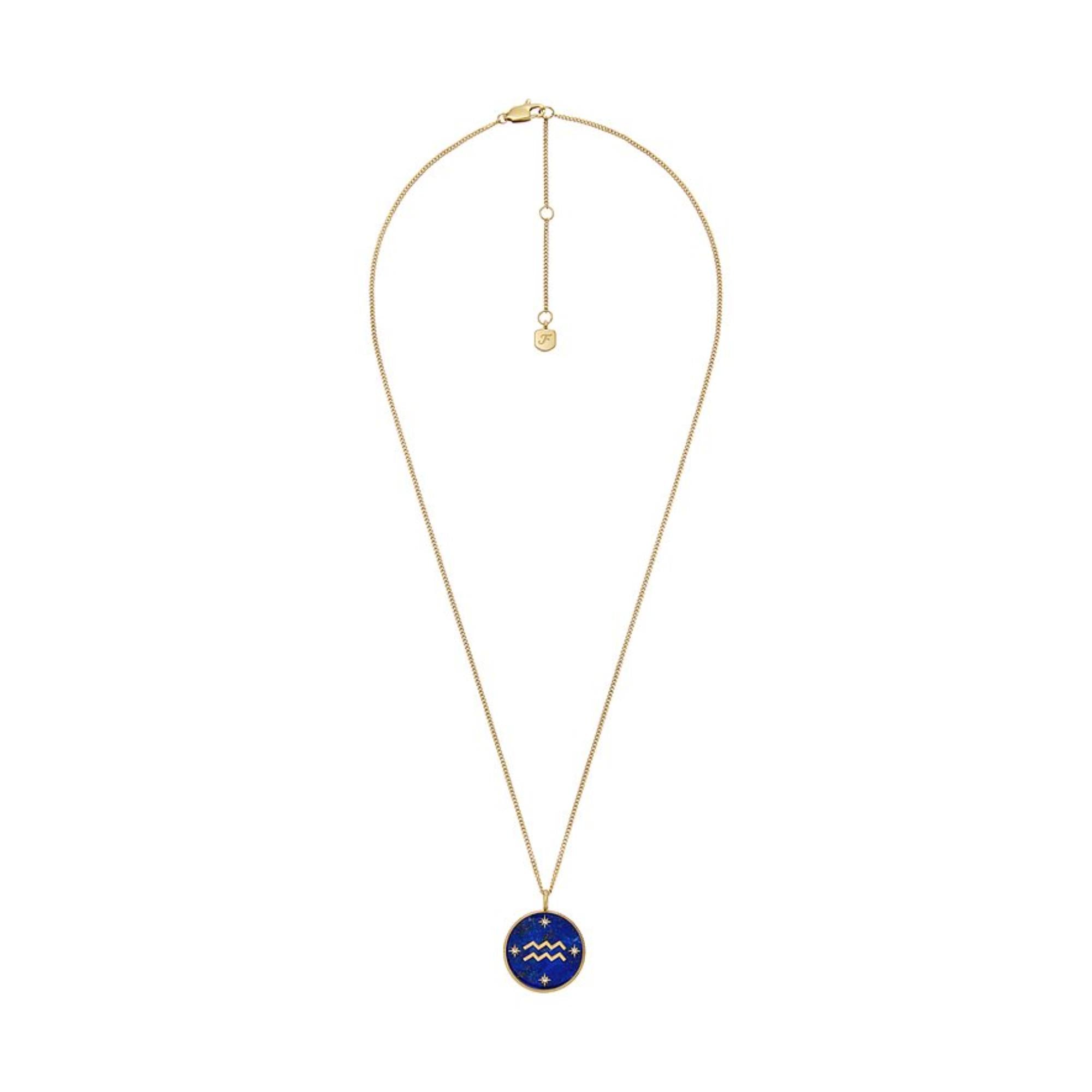 Fossil Aquarius Pendant Ladies Necklace JF04849710