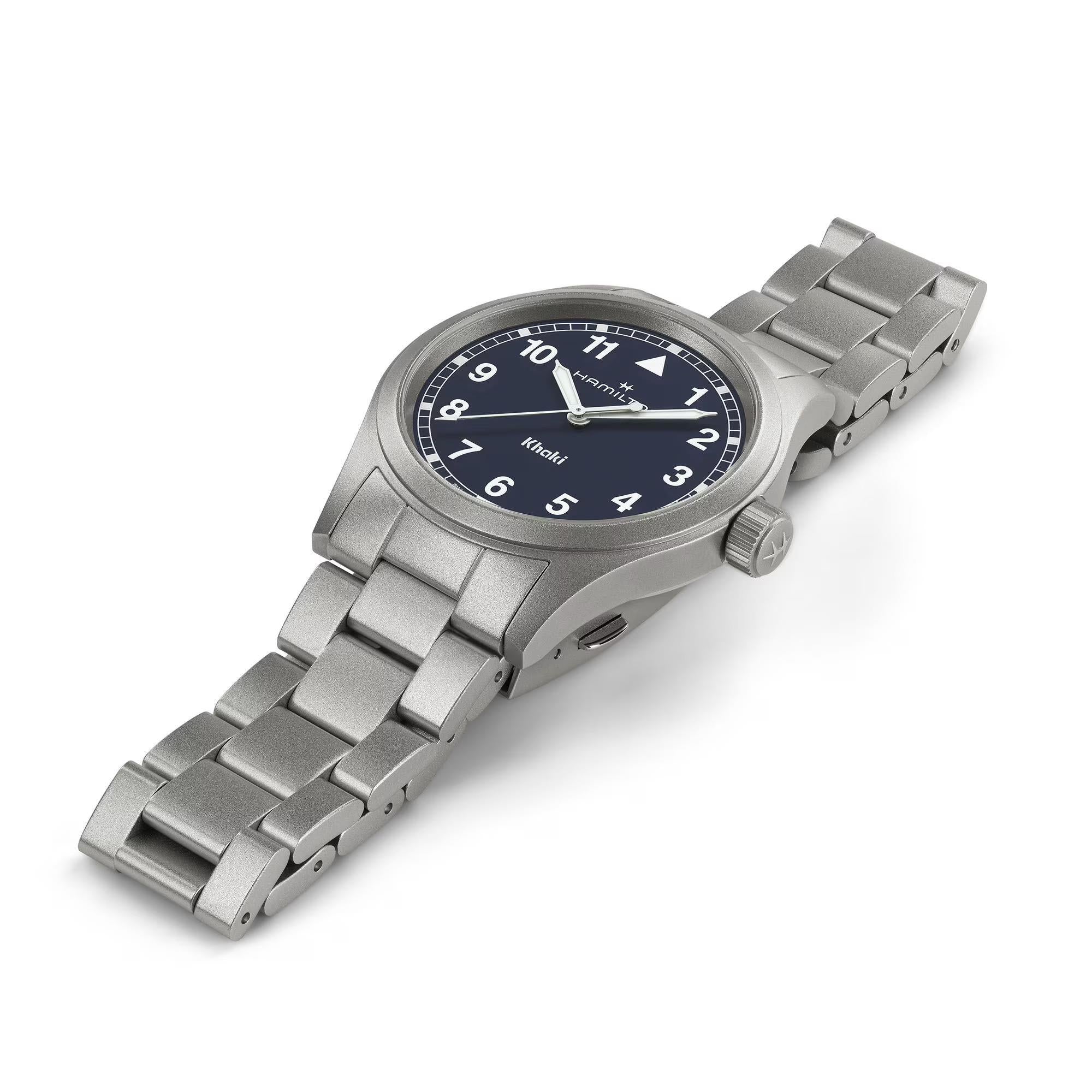 Hamilton Khaki Field H69401140 38mm stainless steel case side profile