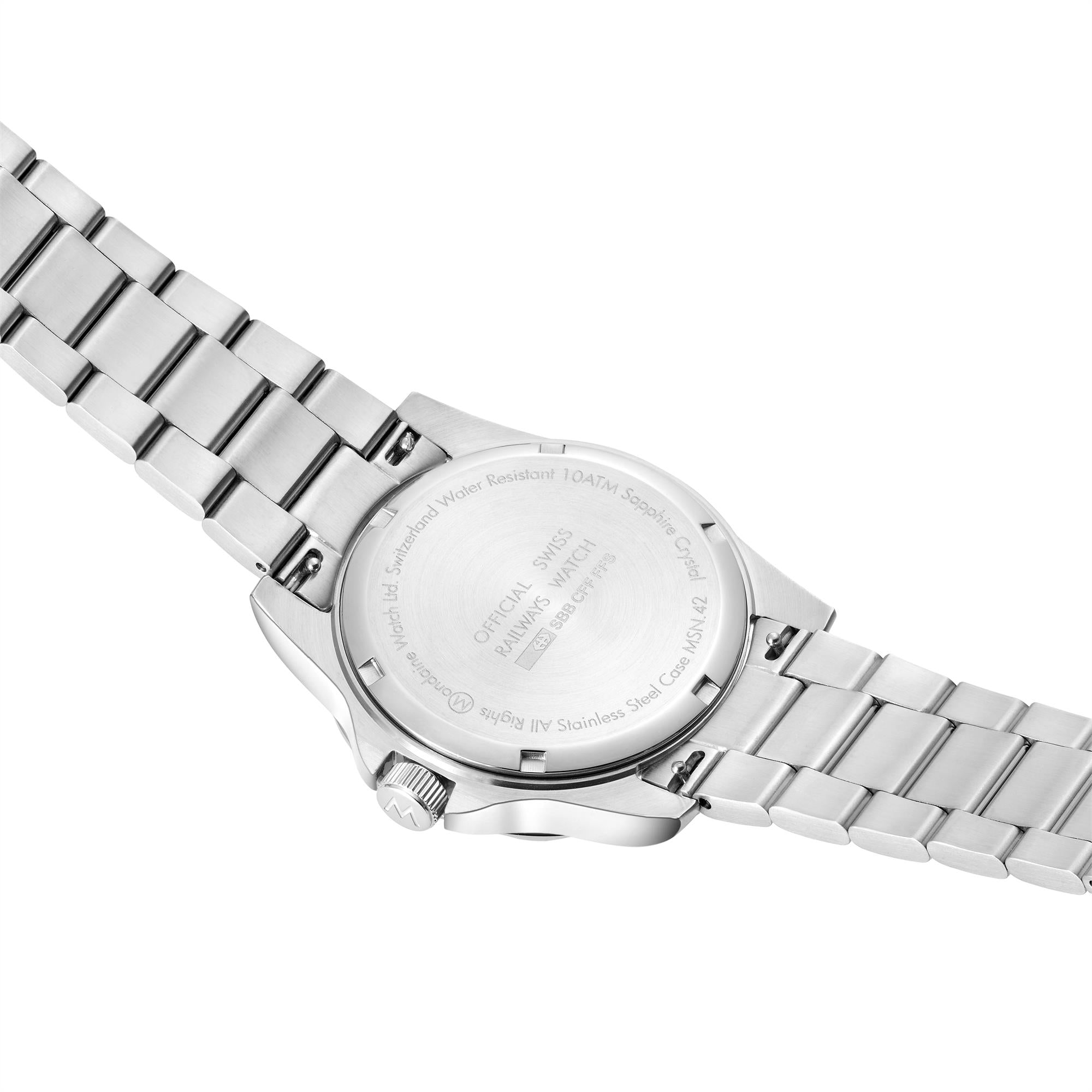 Mondaine Numeri Quartz White Dial Men's Watch MSN.4211B.SK