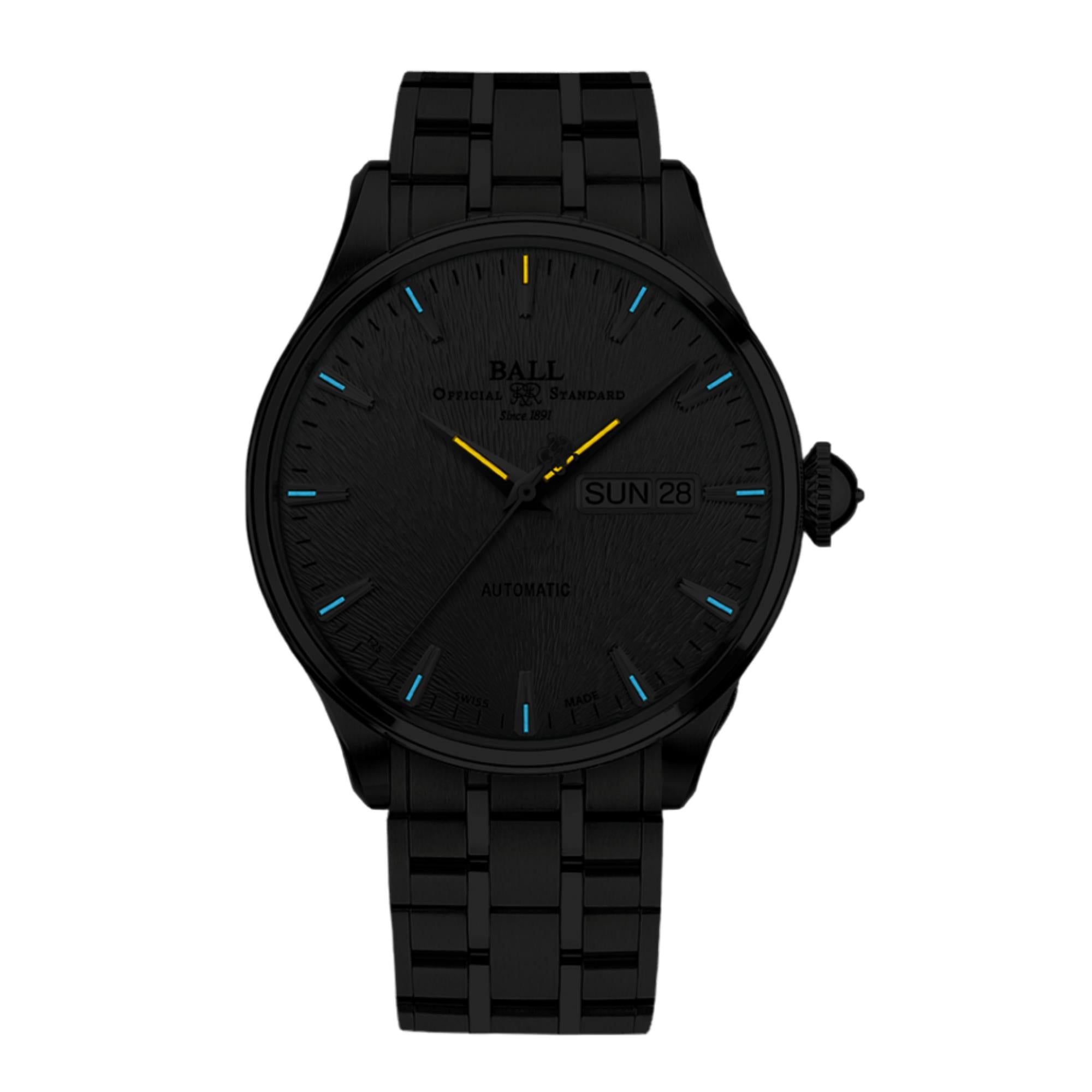 BALL Eternity Automatik Silbernes Zifferblatt Edelstahlarmband Herren Uhr NM2080D-S1J-SL