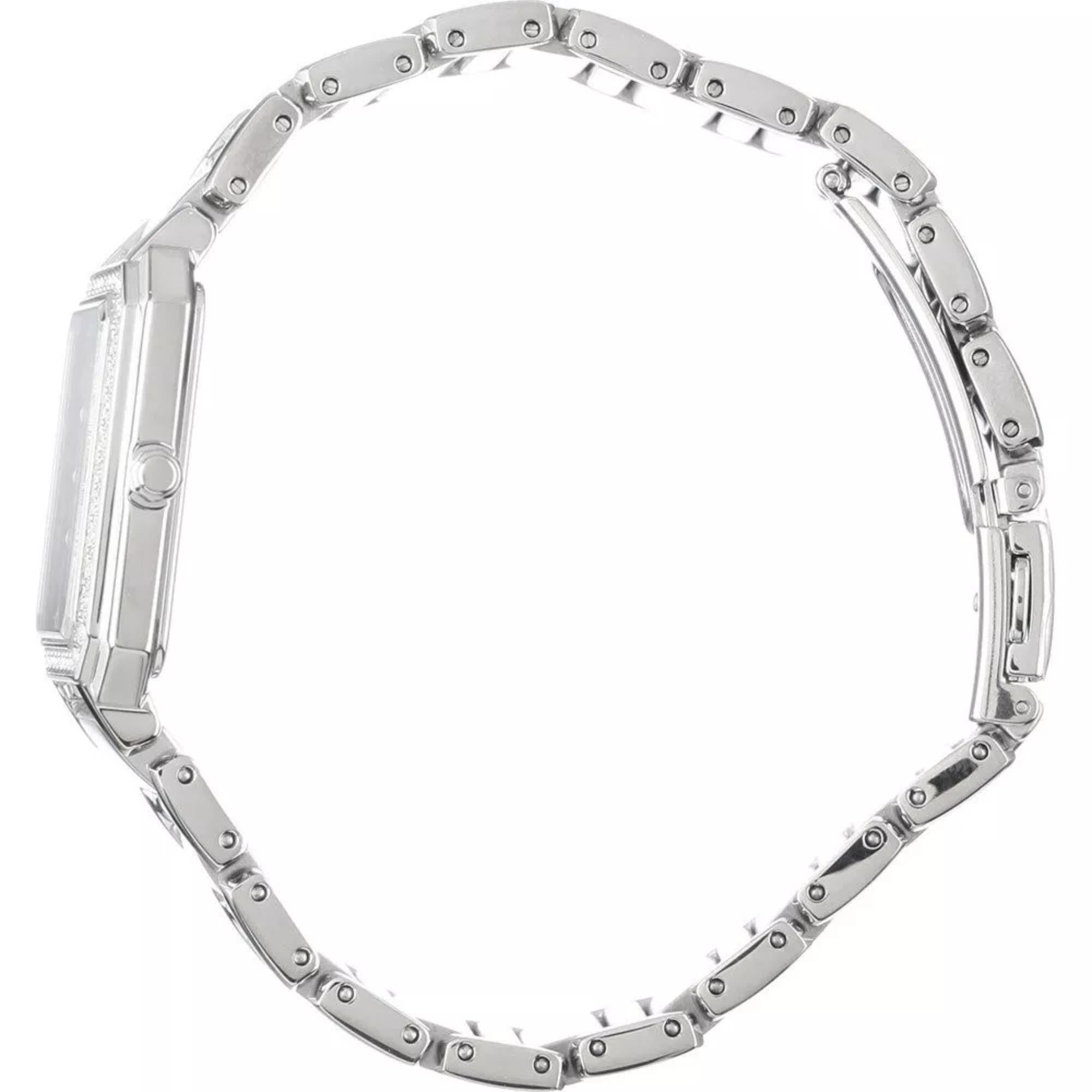 Seiko Conceptual Solar Weißes Perlmutt Zifferblatt Edelstahlarmband Damen Uhr SUP465P1