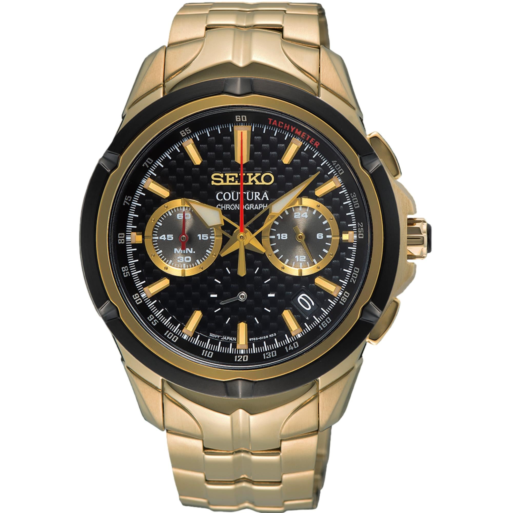 Seiko Coutura Chronograph Black Dial Men's Watch SSB440P1